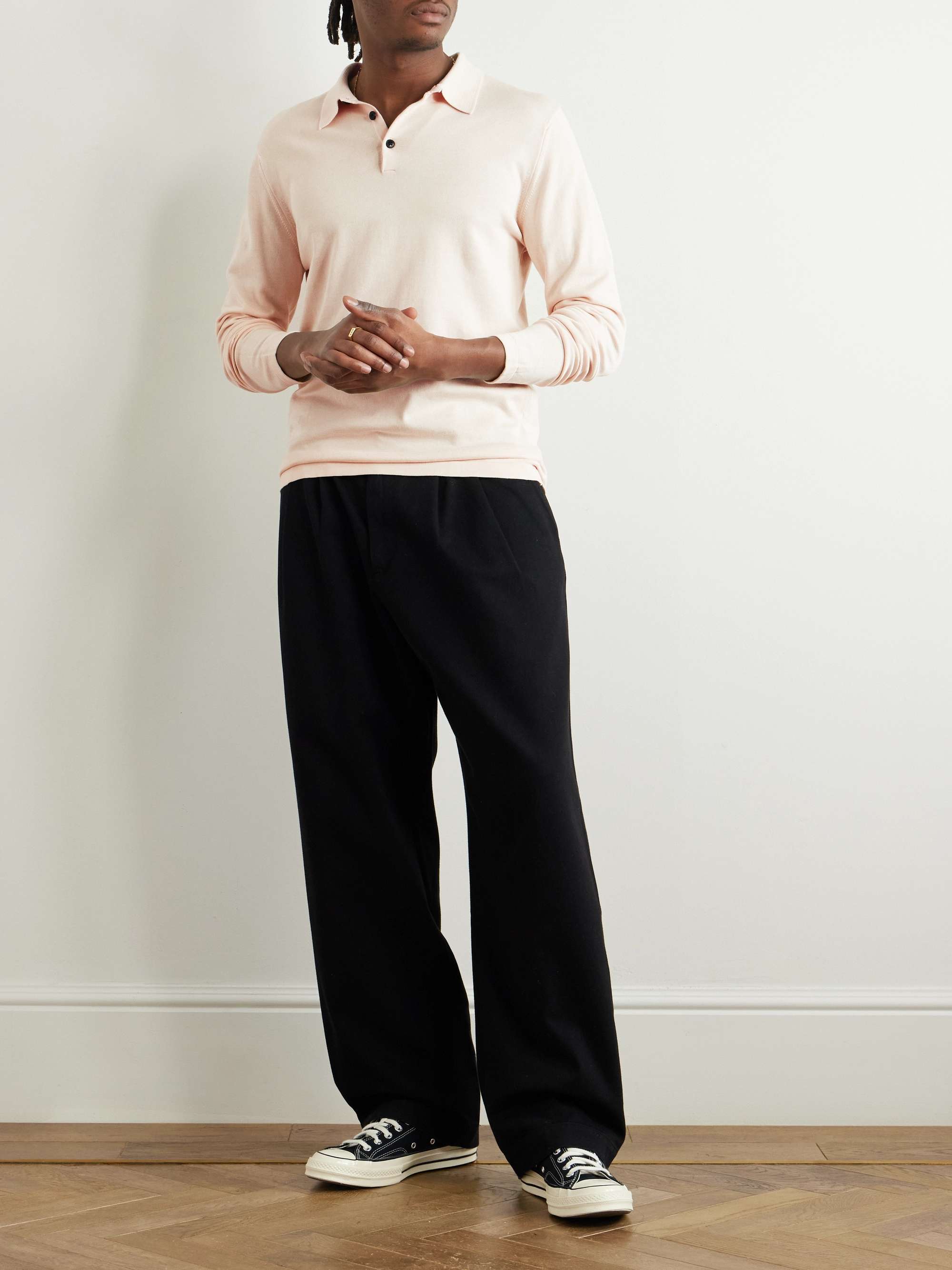Sea Island Cotton-Jersey Polo Shirt view
