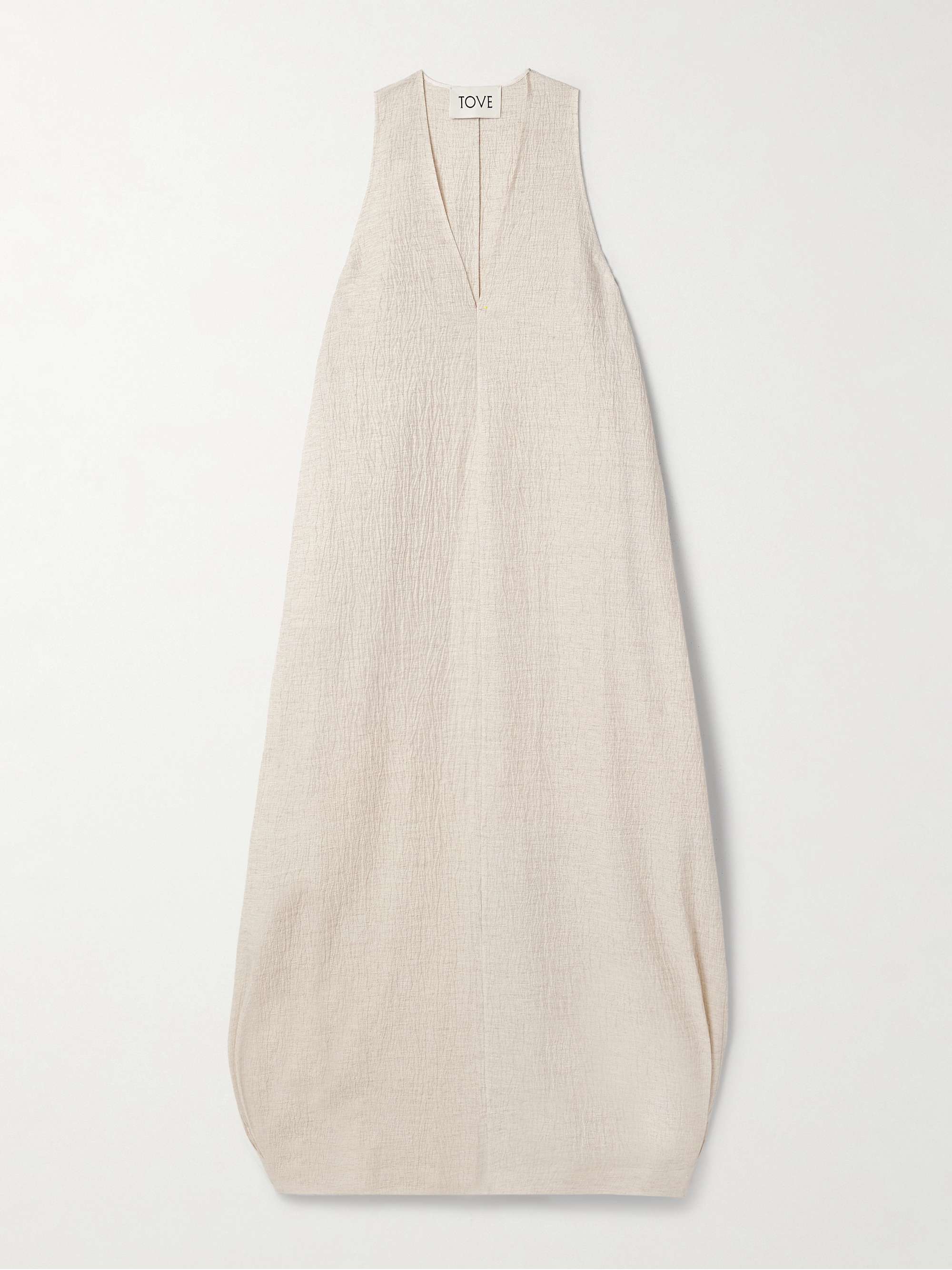 Eladia crinkled cotton-blend maxi dress hero visual