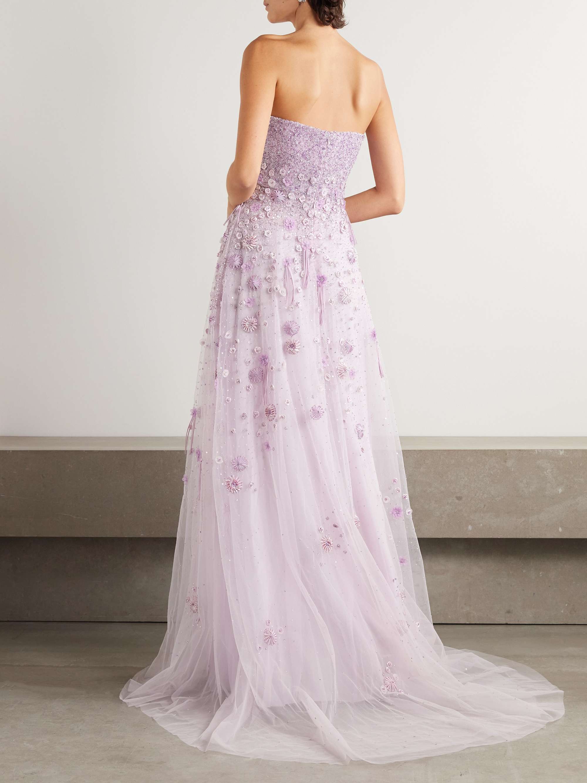 Embellished tulle gown view