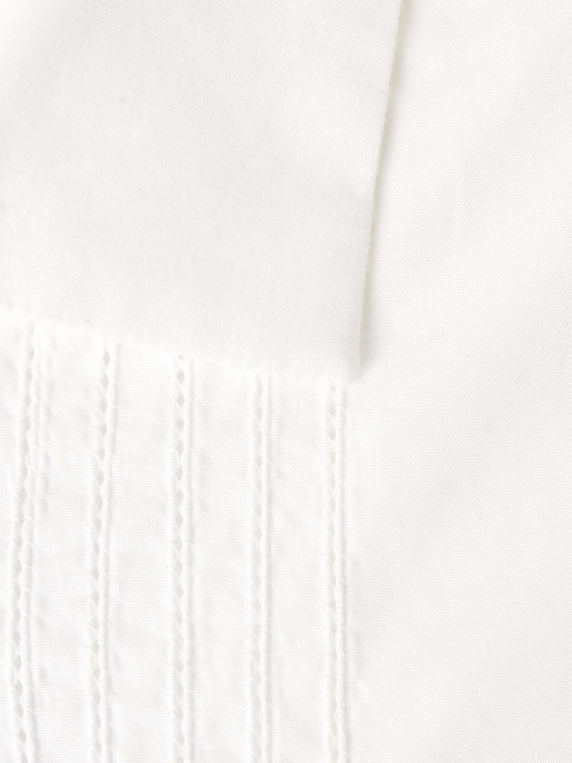 Cutaway-Collar Embroidered Cotton-Poplin Tuxedo Shirt view