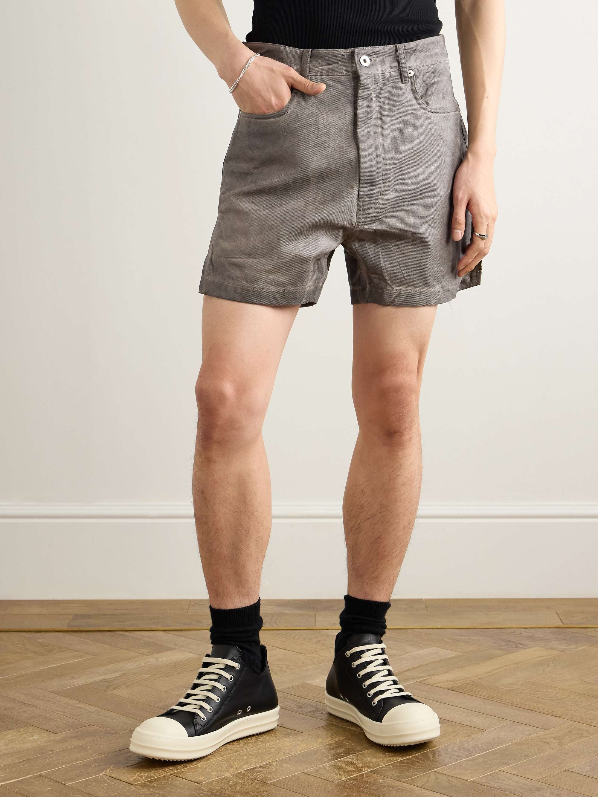 Geth Cutoffs Straight-Leg Denim Shorts view