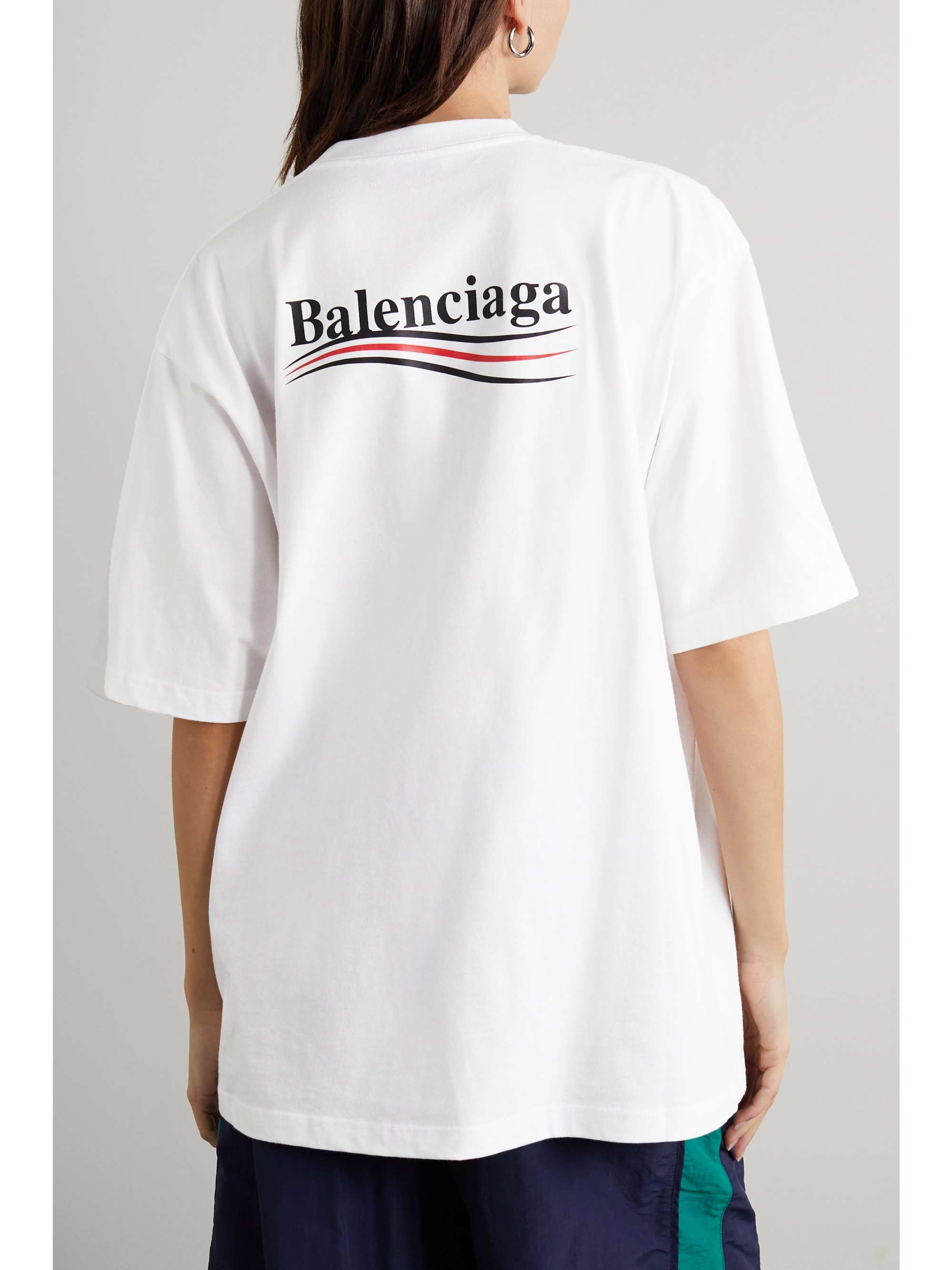 Oversized printed cotton-jersey T-shirt view