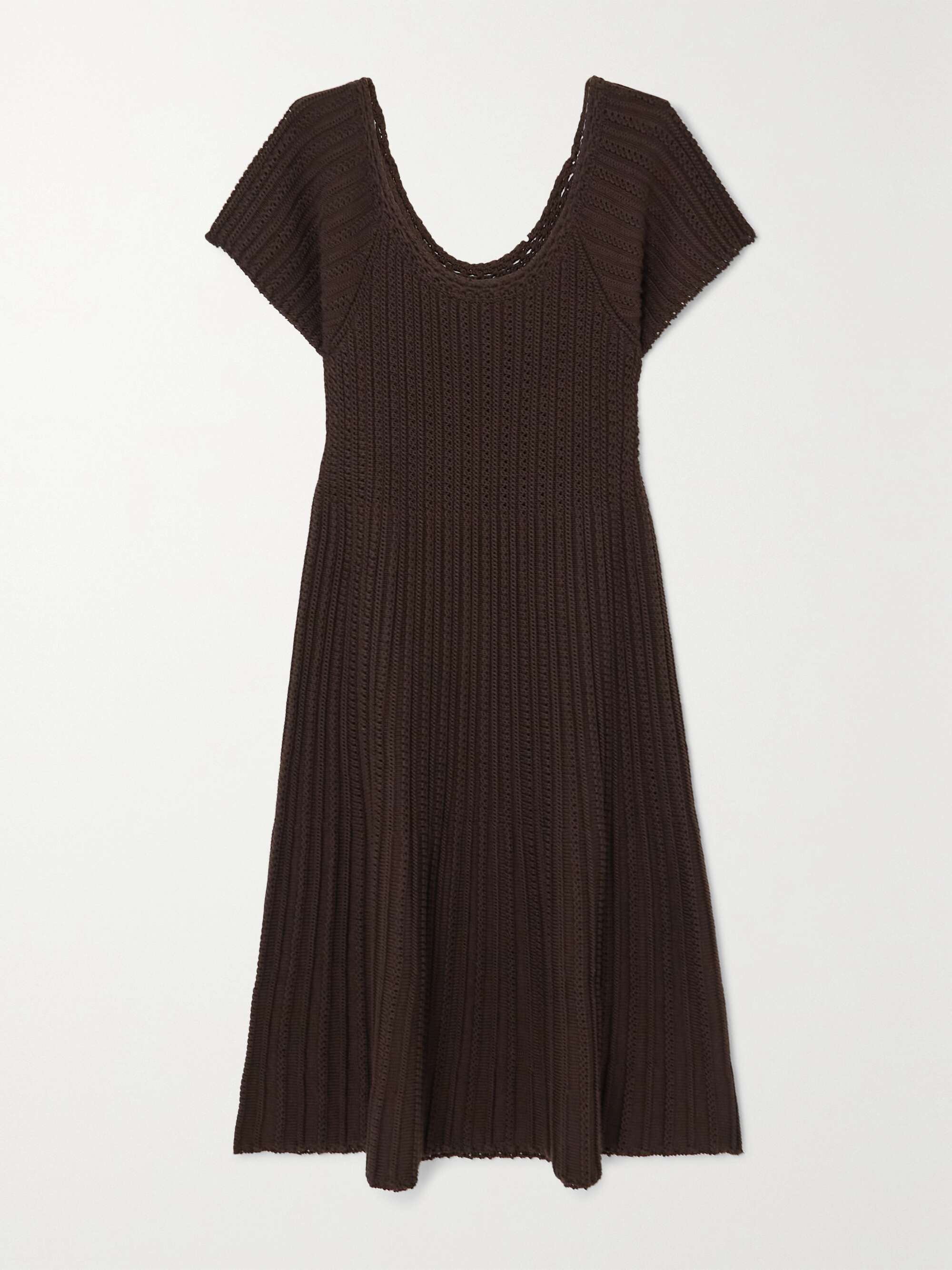 Castellana crocheted silk and cotton-blend dress hero visual