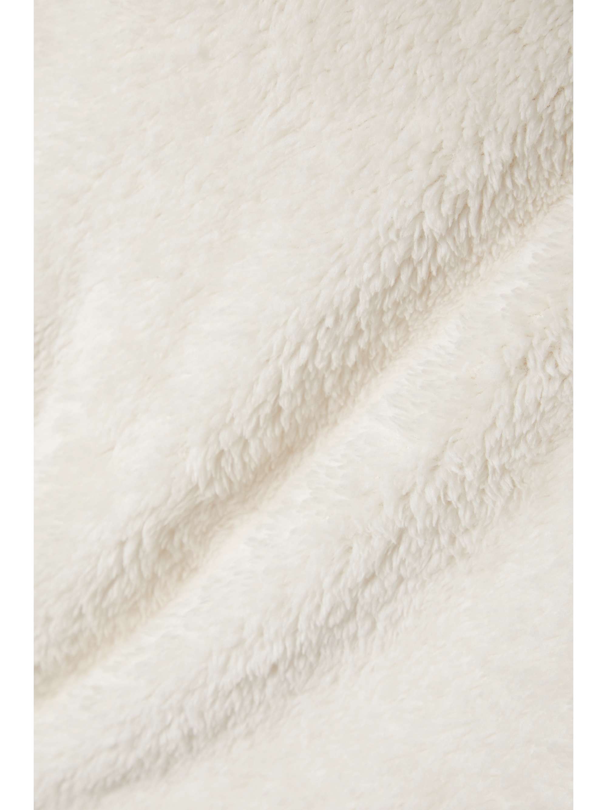 Cropped fleece hoodie view