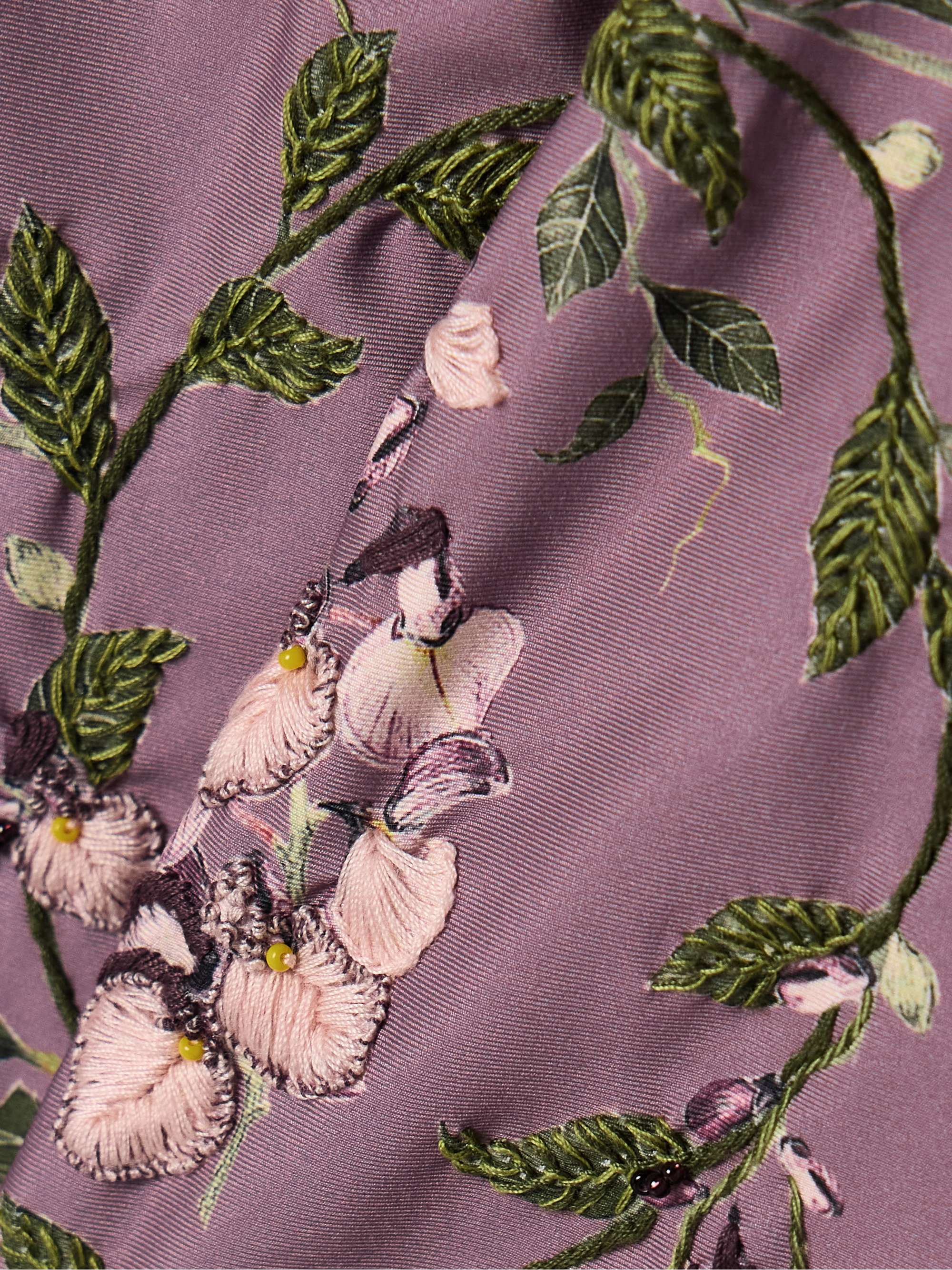Limón Wisteria ruffled embroidered recycled swimsuit view