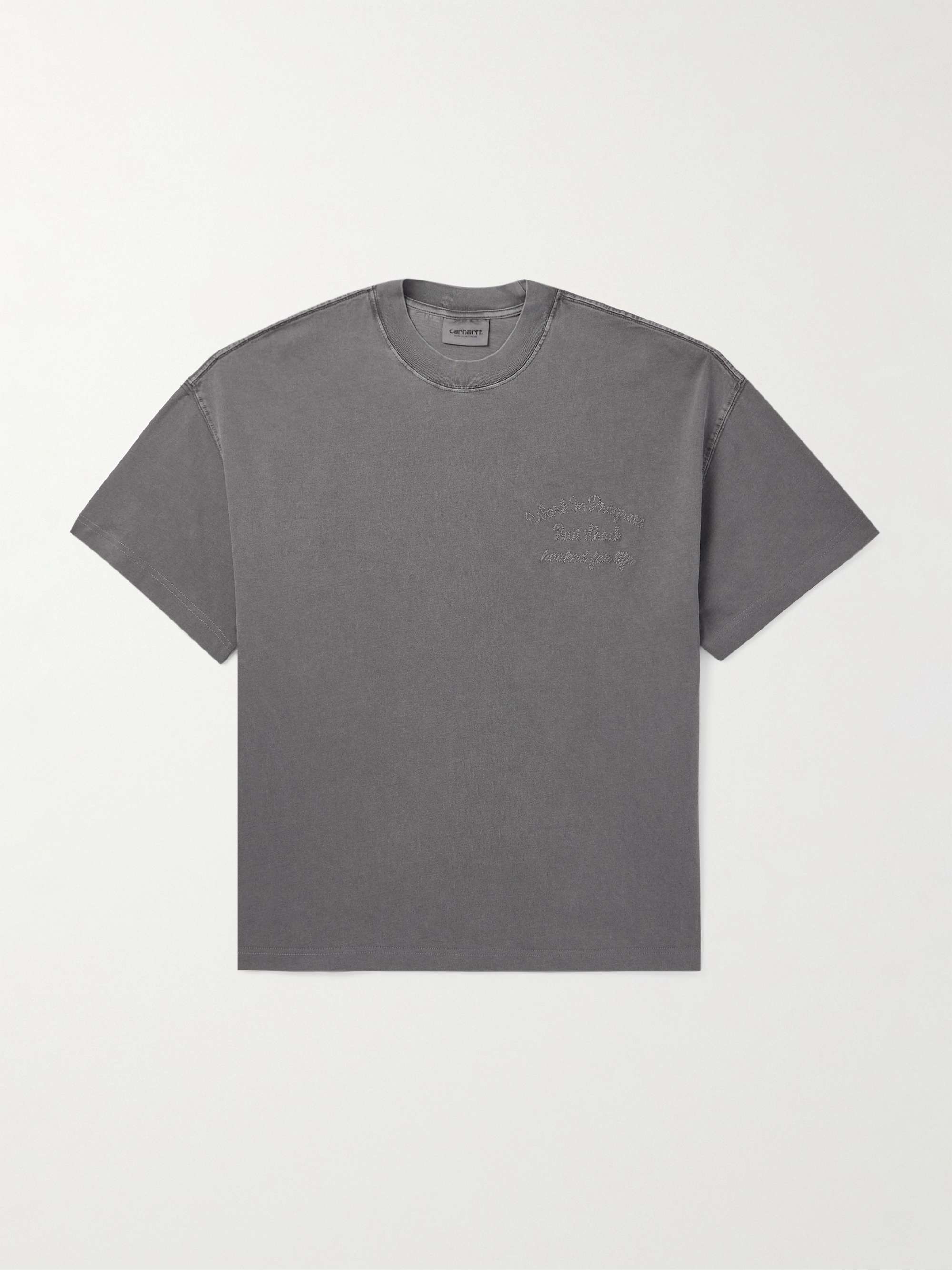Bait Shack Embroidered Printed Organic Cotton-Jersey T-Shirt hero visual
