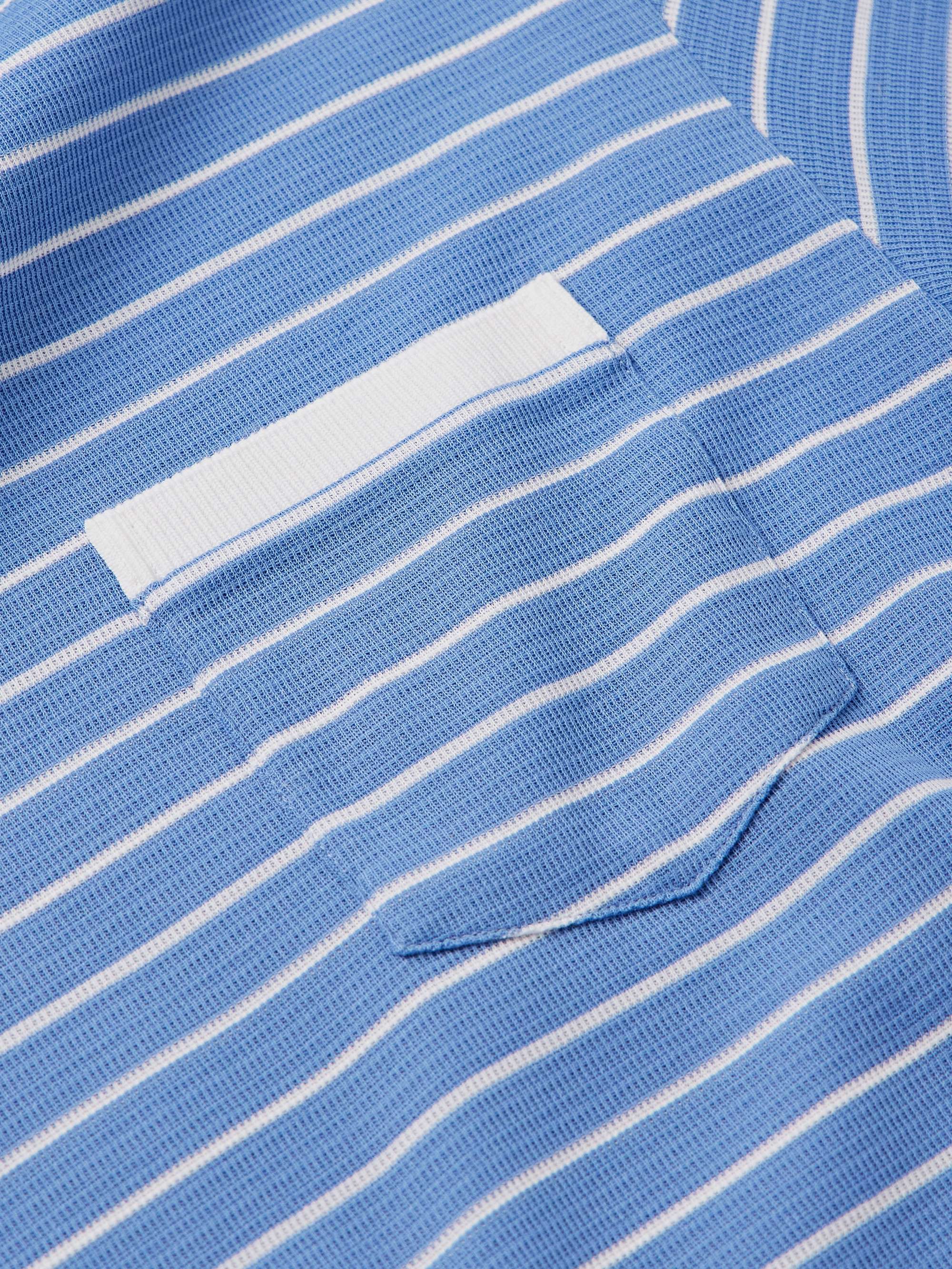 Logo-Appliquéd Striped Cotton-Jersey T-Shirt view