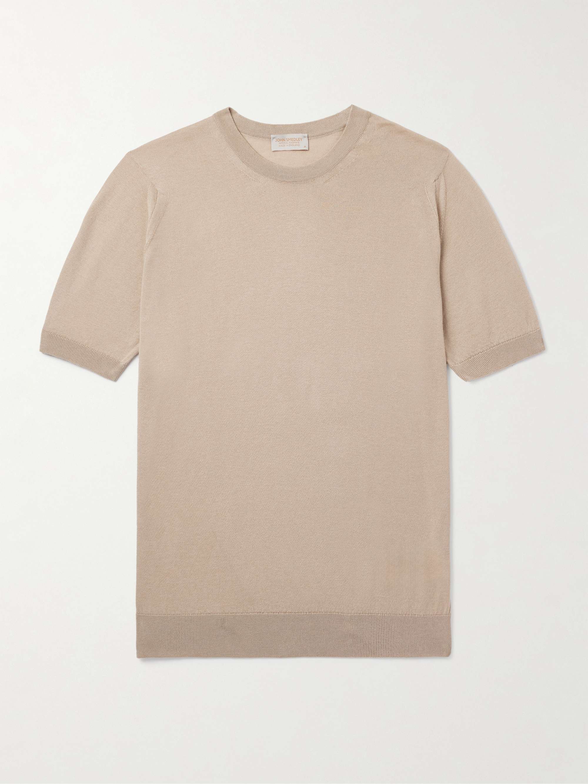 Coulter Slim-Fit Organic Cotton and Cashmere-Blend T-Shirt hero visual