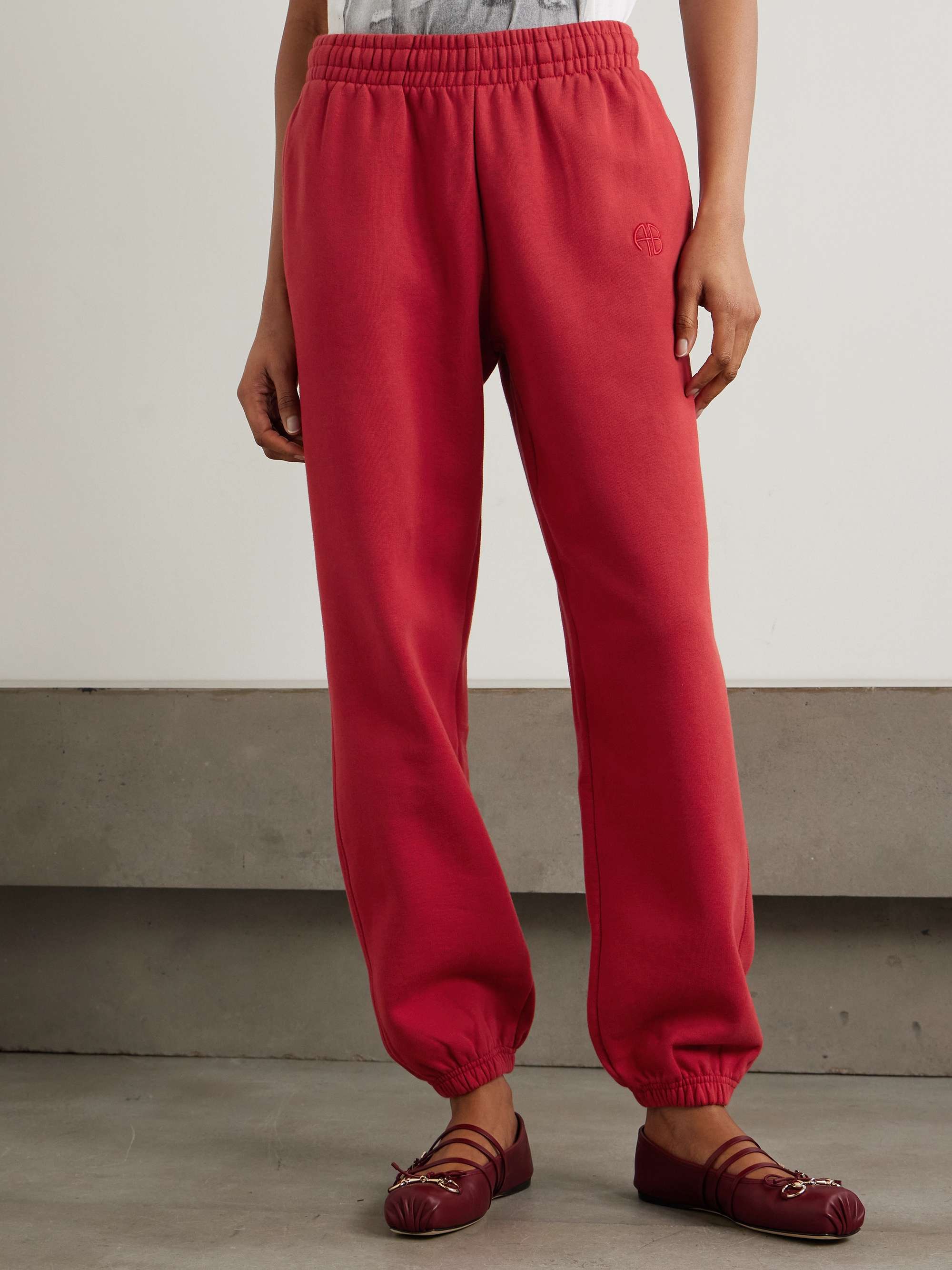 Karter cotton-blend fleece track pants view