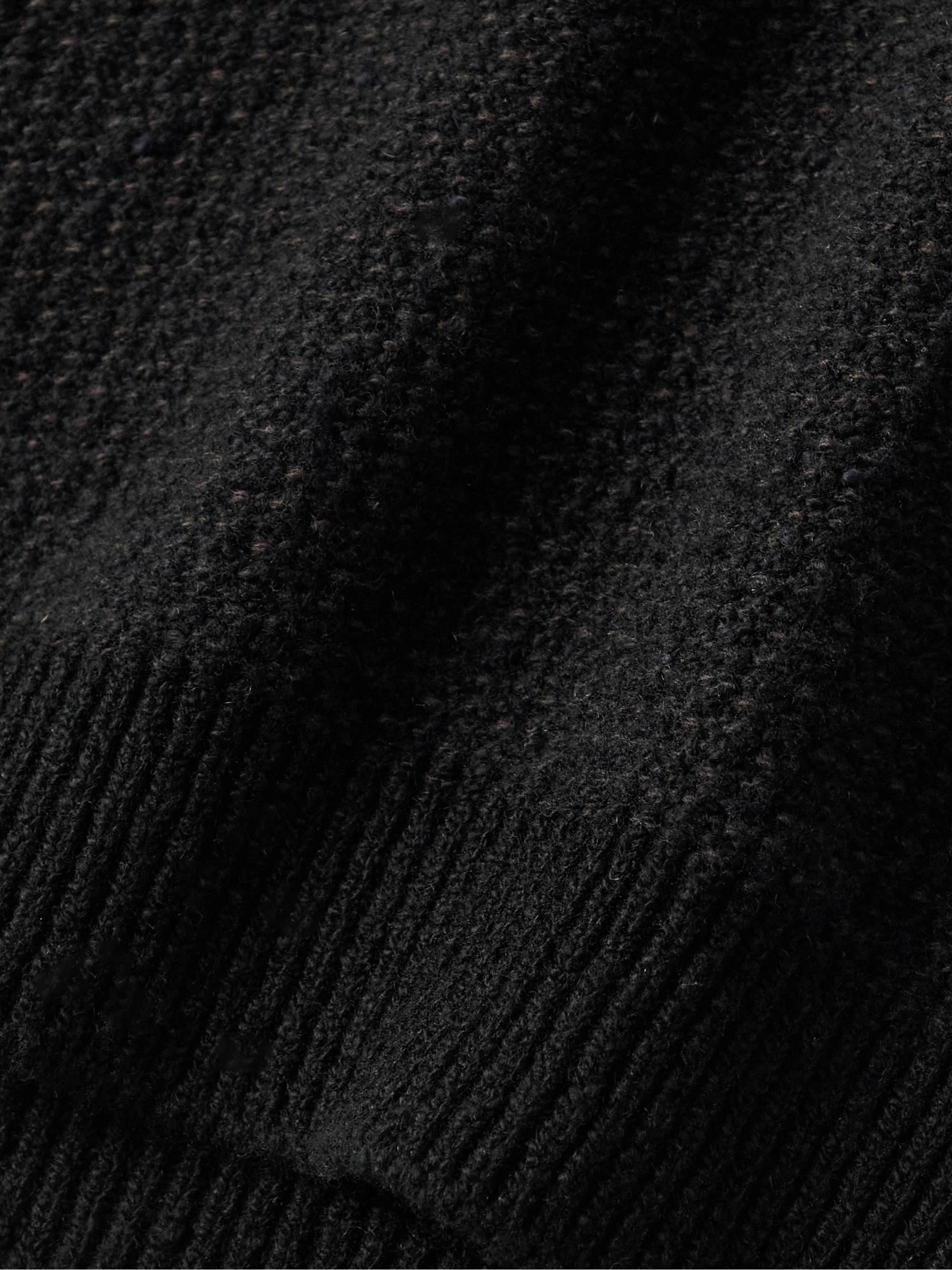 Breidin Honeycomb-Knit Merino Wool and Cashmere-Blend Sweater view