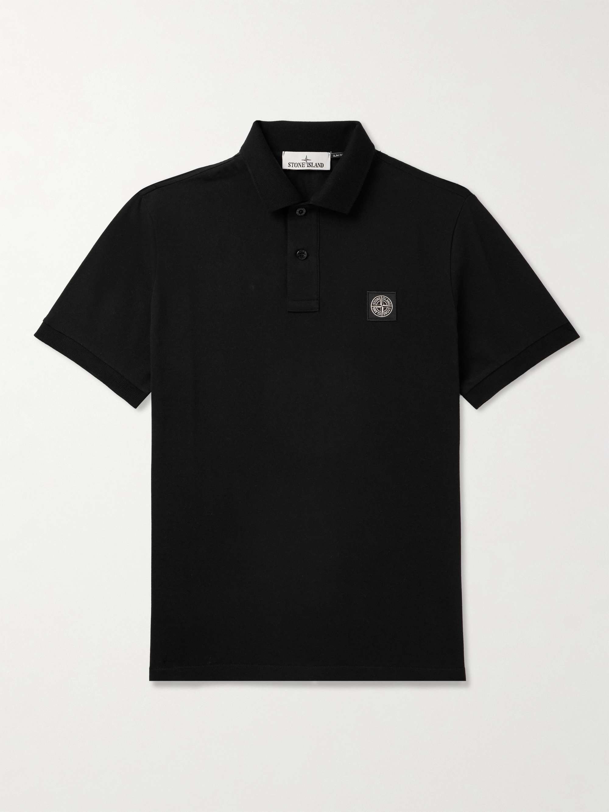 Logo-Appliquéd Cotton-Blend Piqué Polo Shirt hero visual