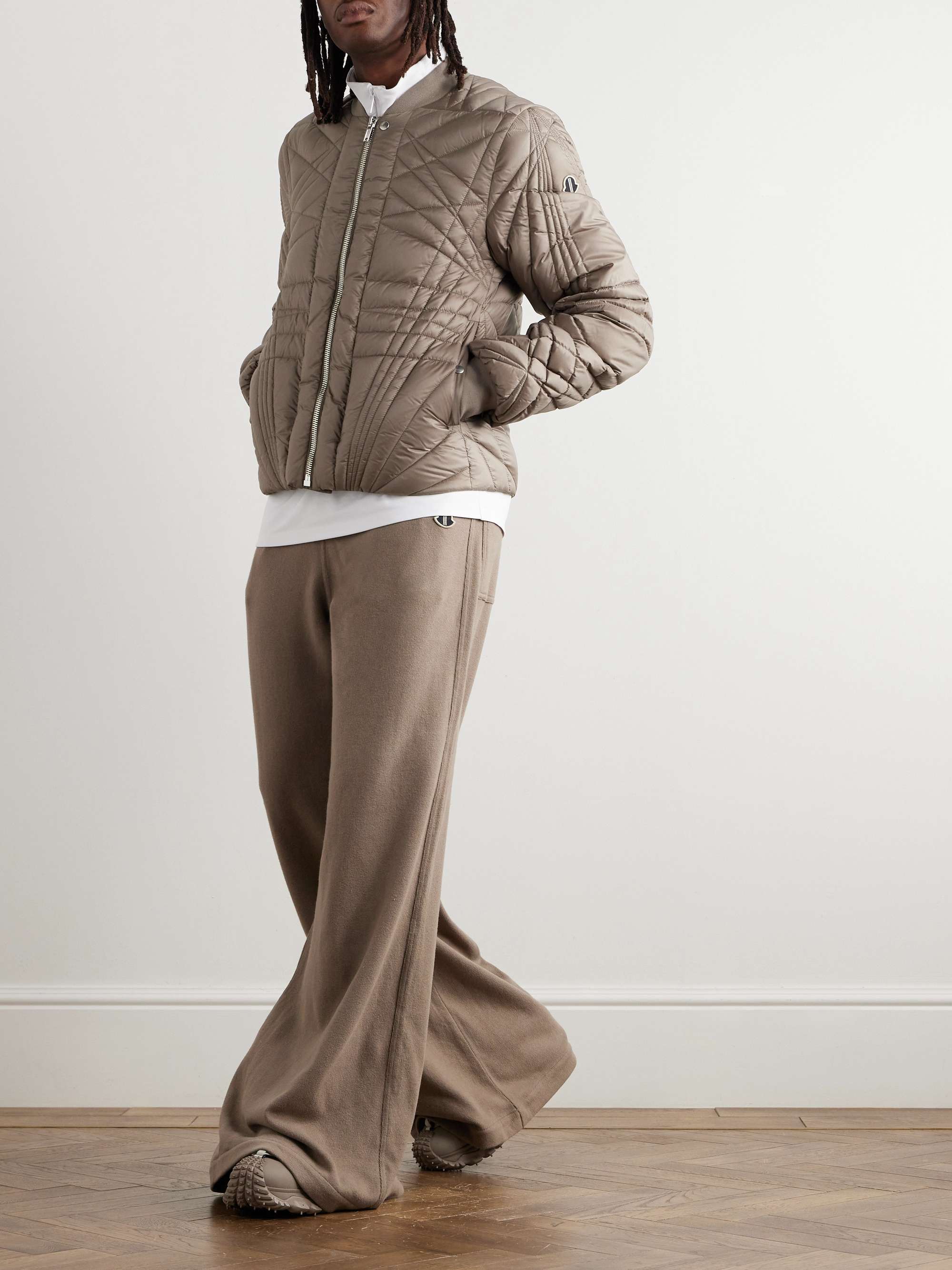+ Moncler Megapenta Logo-Appliquéd Quilted Shell Down Bomber Jacket view