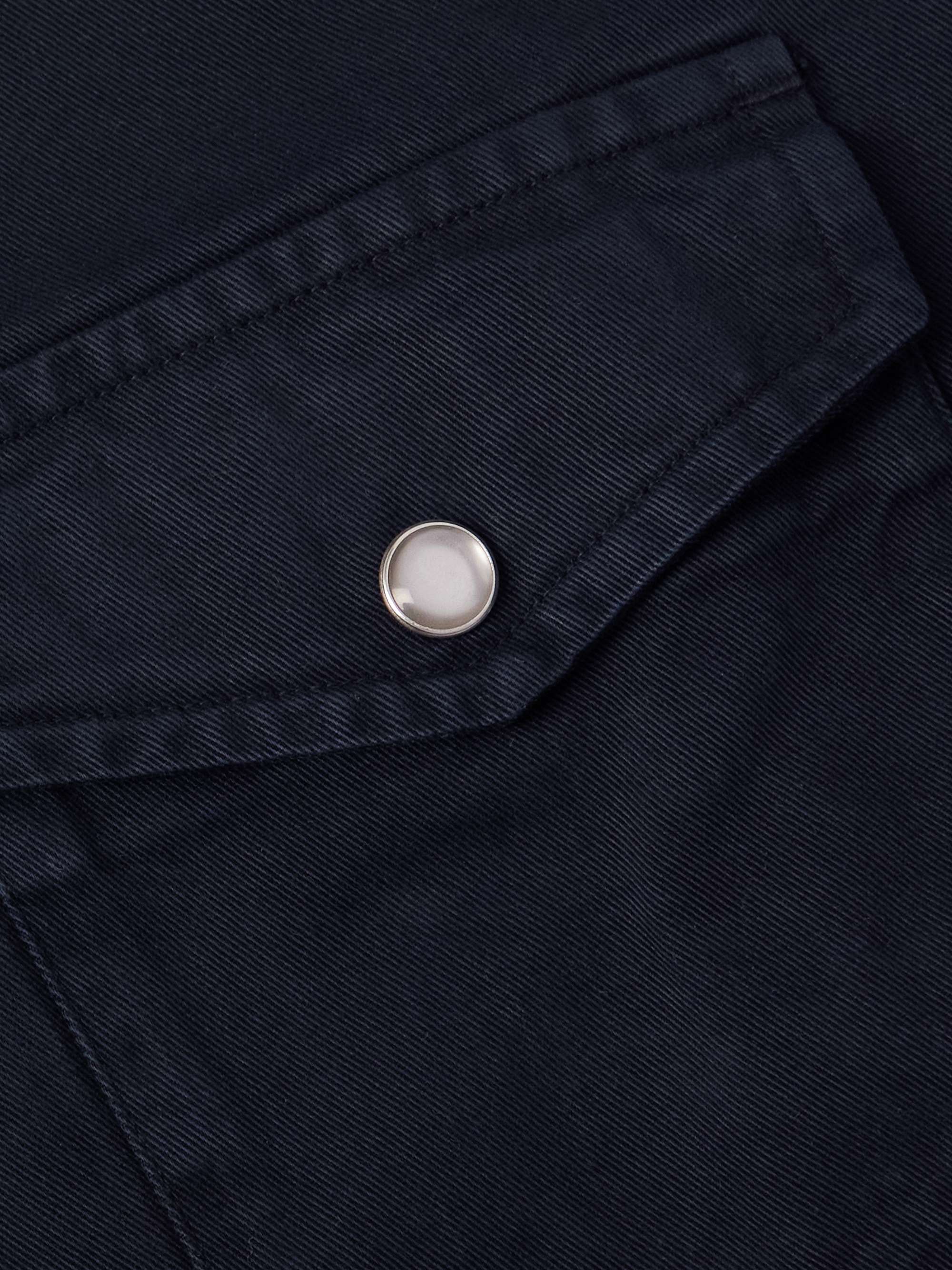 Slim-Fit Garment-Dyed Cotton-Twill Western Shirt view