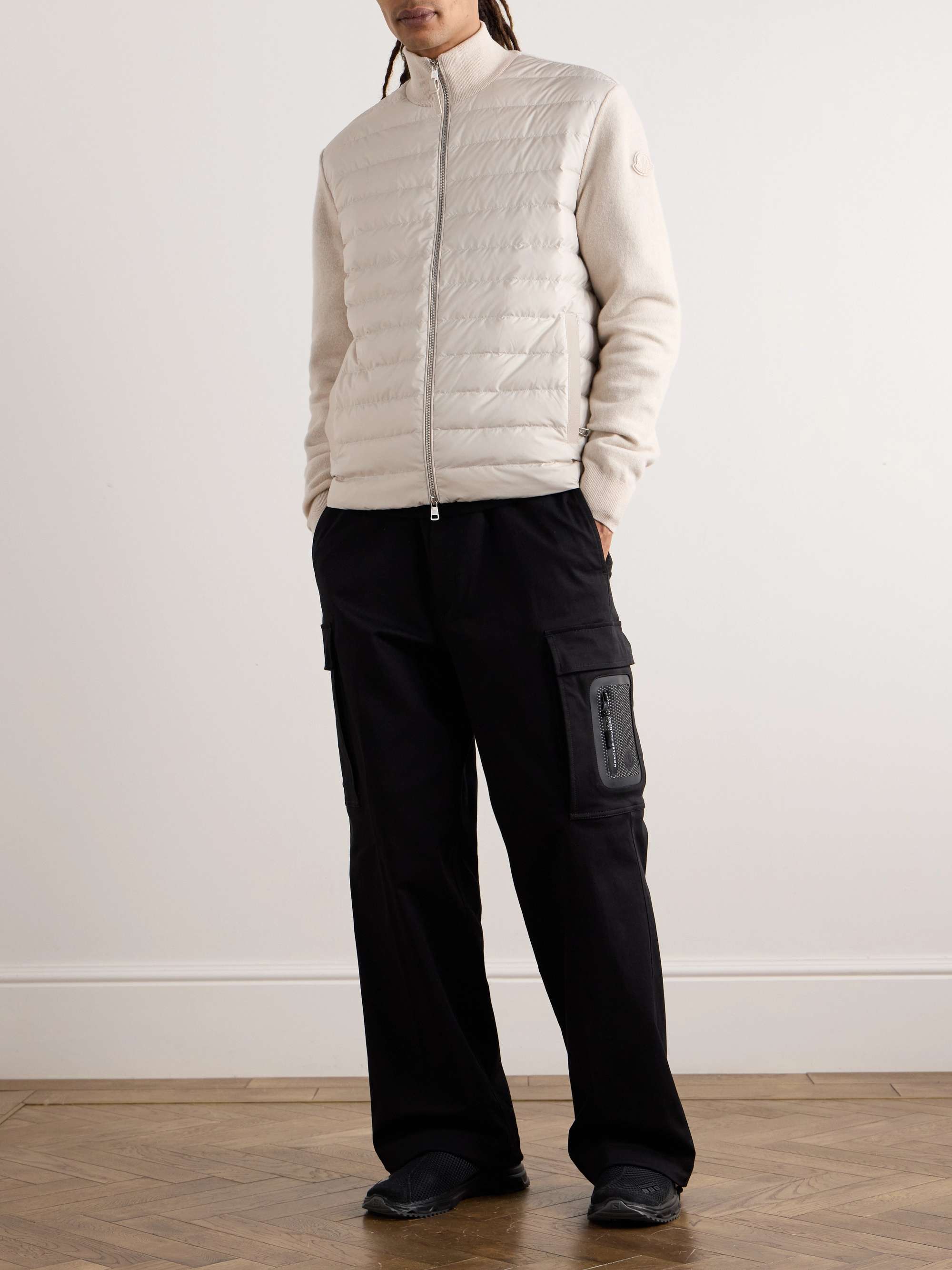 Wool and Cashmere-Blend and Quilted Shell Down Jacket view
