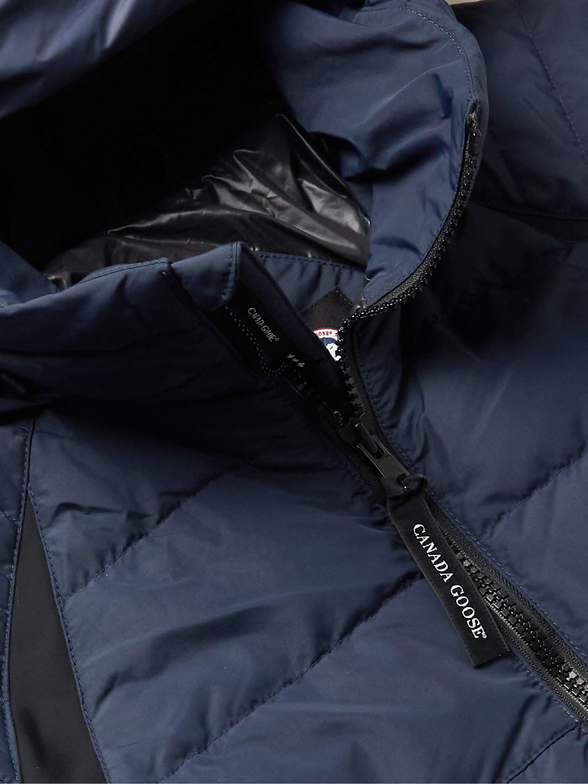HyBridge Quilted Nylon Hooded Down Jacket view