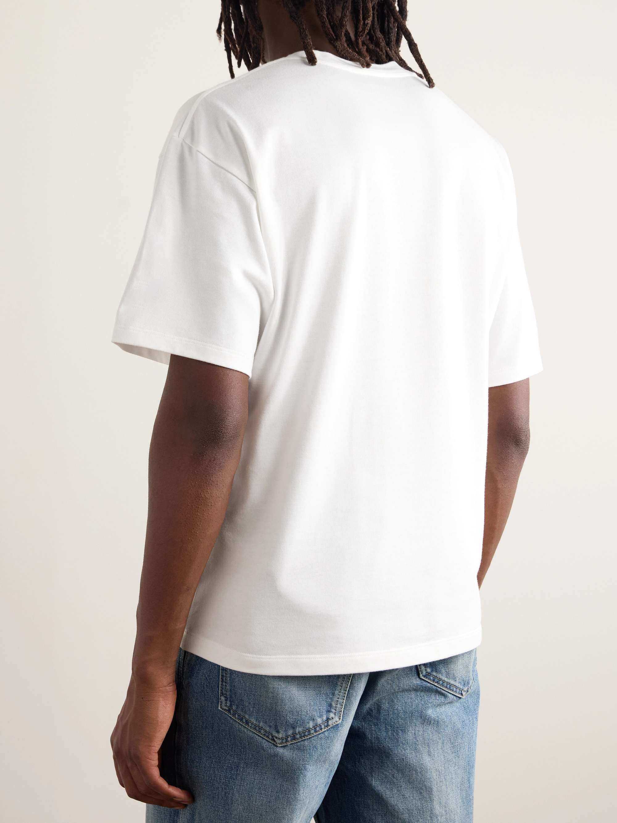 Logo-Appliquéd Cotton and Modal-Blend Jersey T-Shirt view