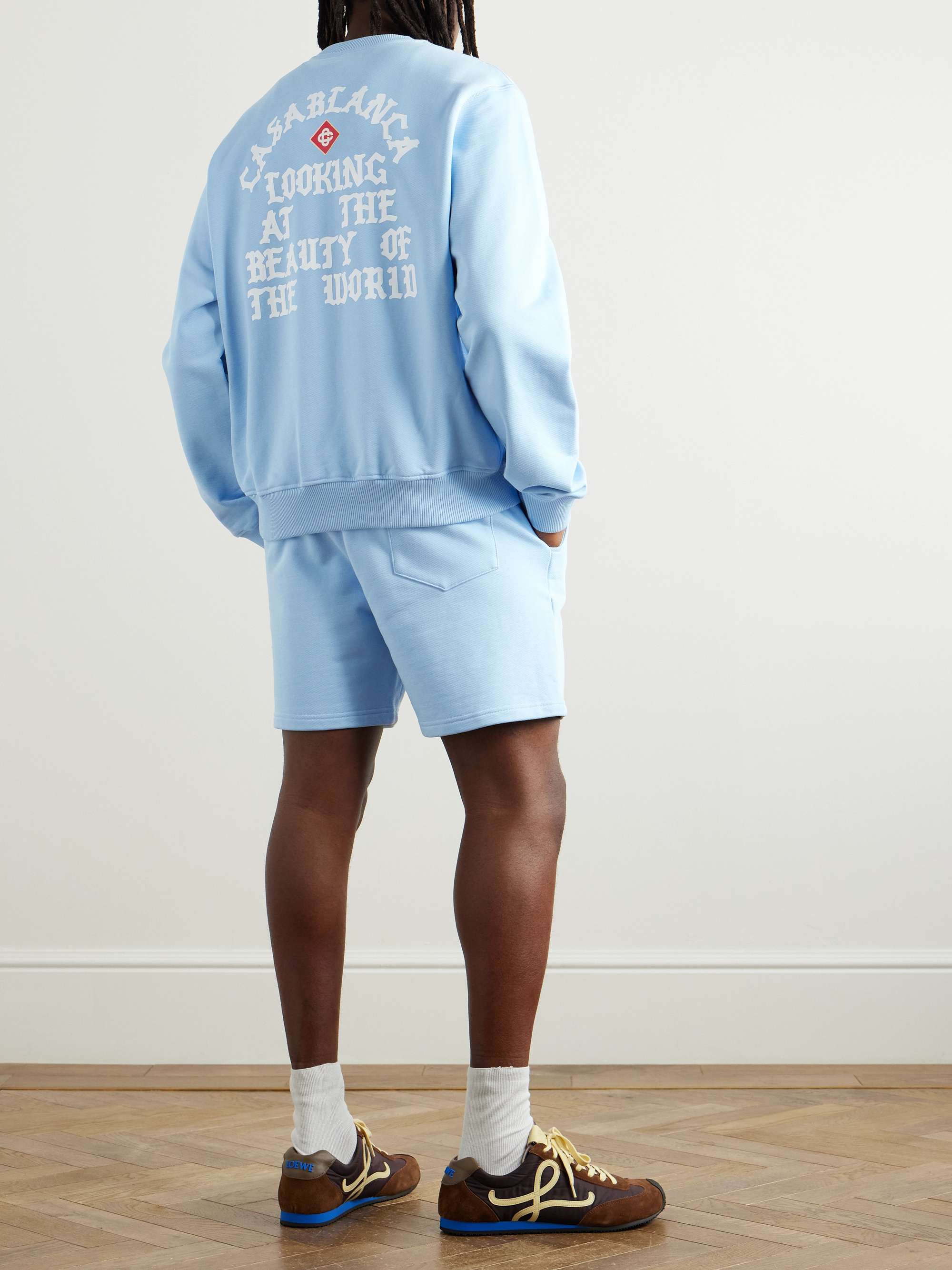 Looking at the Beauty of the World Logo-Print Organic Cotton-Jersey Sweatshirt view