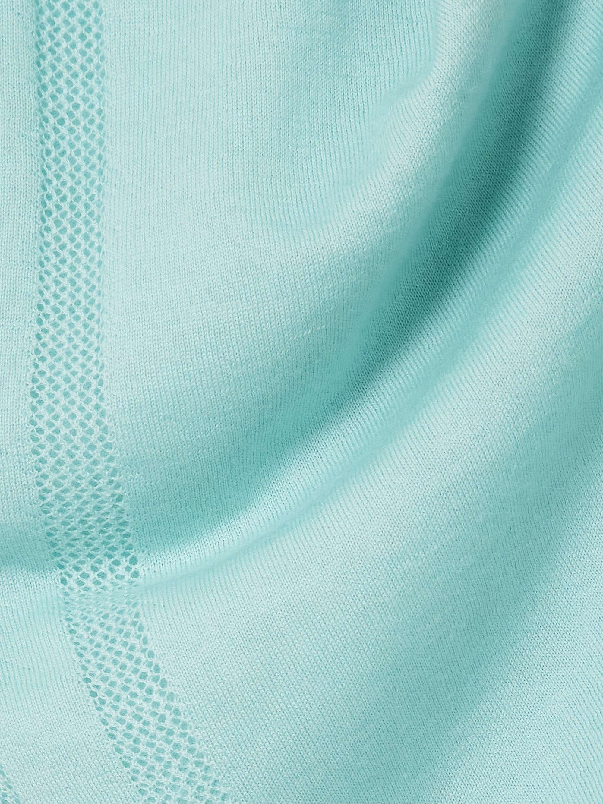 Brompton pointelle-trimmed cashmere midi skirt view