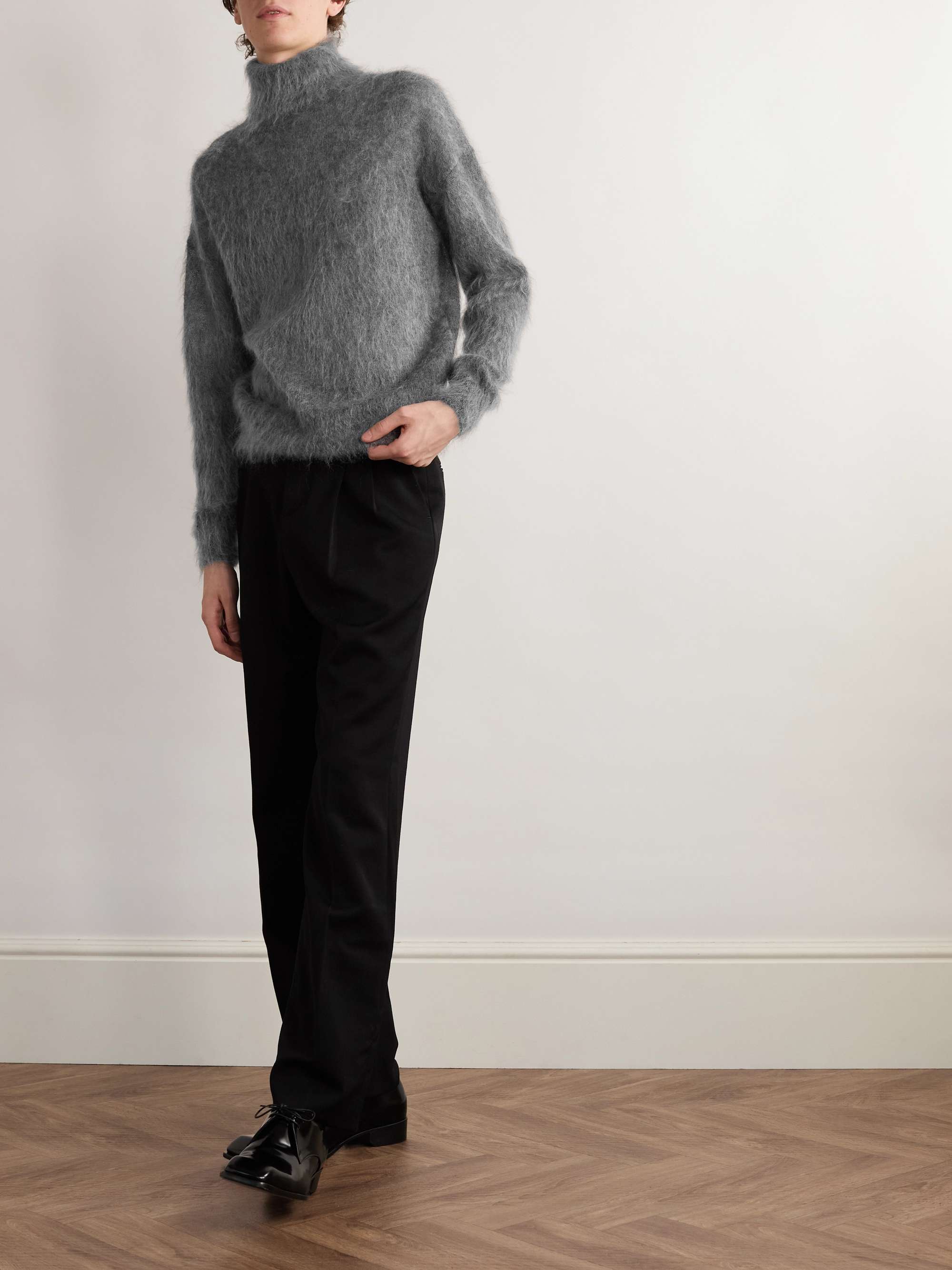 Mohair-Blend Rollneck Sweater view