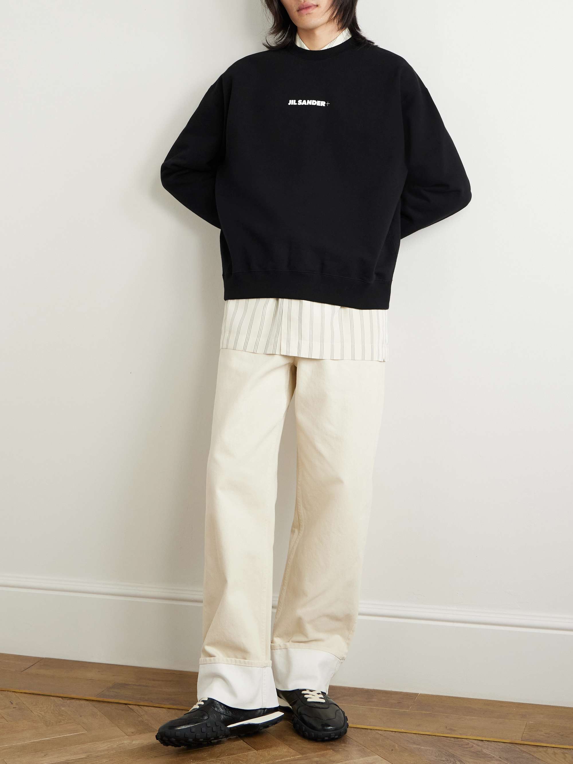 + Logo-Print Cotton-Jersey Sweatshirt view