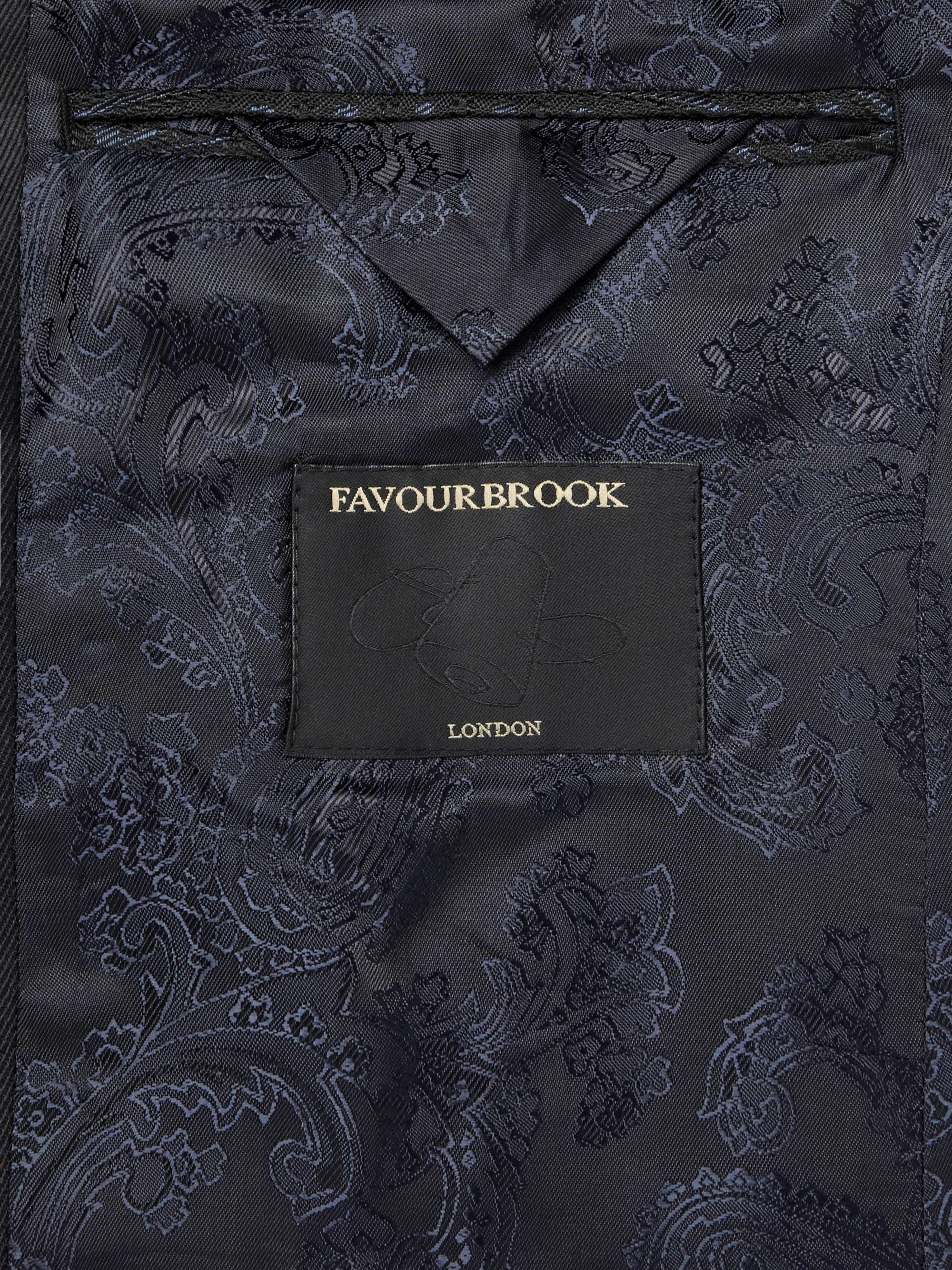 Twill-Trimmed Paisley-Jacquard Cotton and Silk-Blend Tuxedo Jacket view