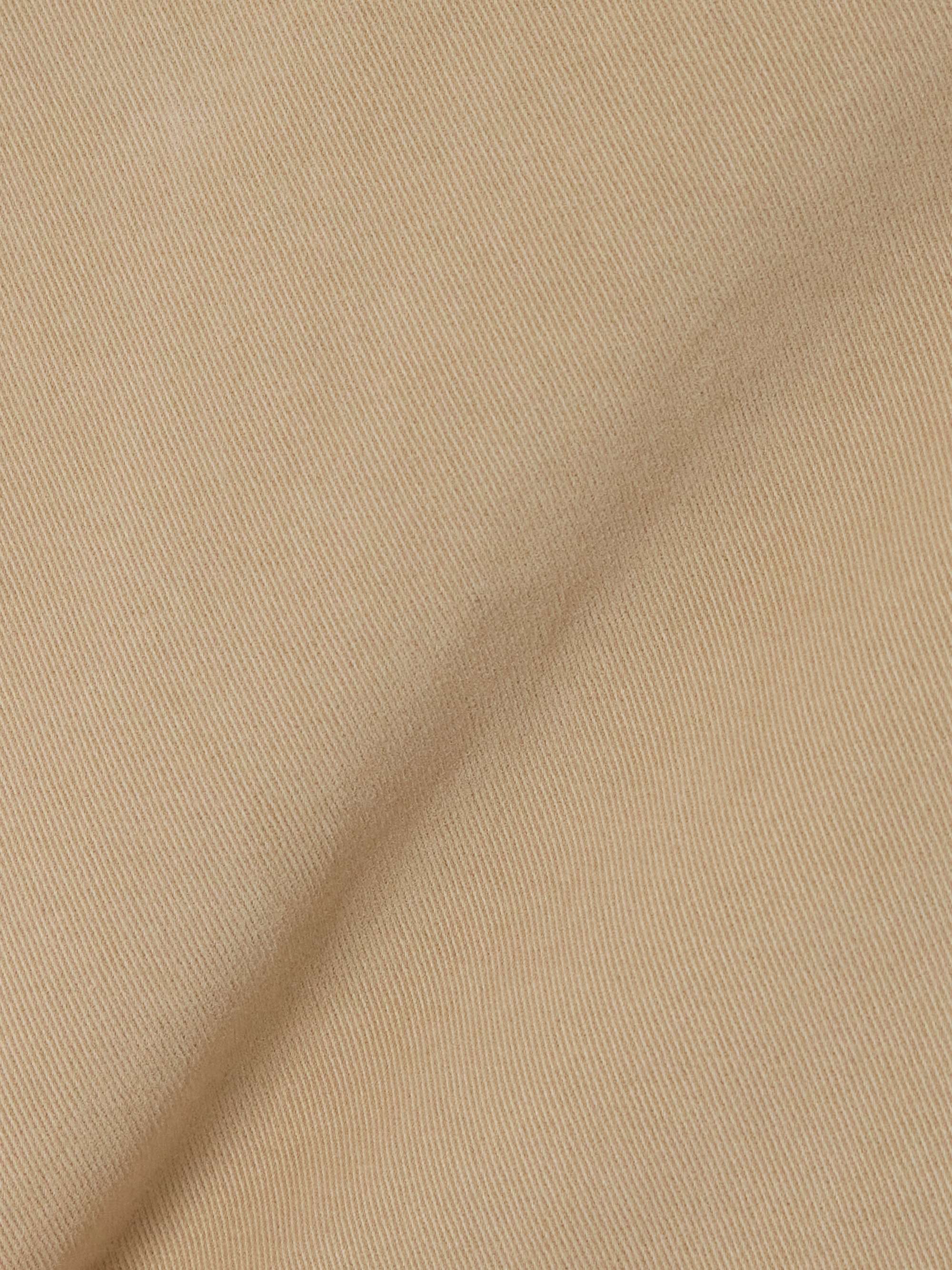 Fallon pleated brushed cotton-twill straight-leg pants view