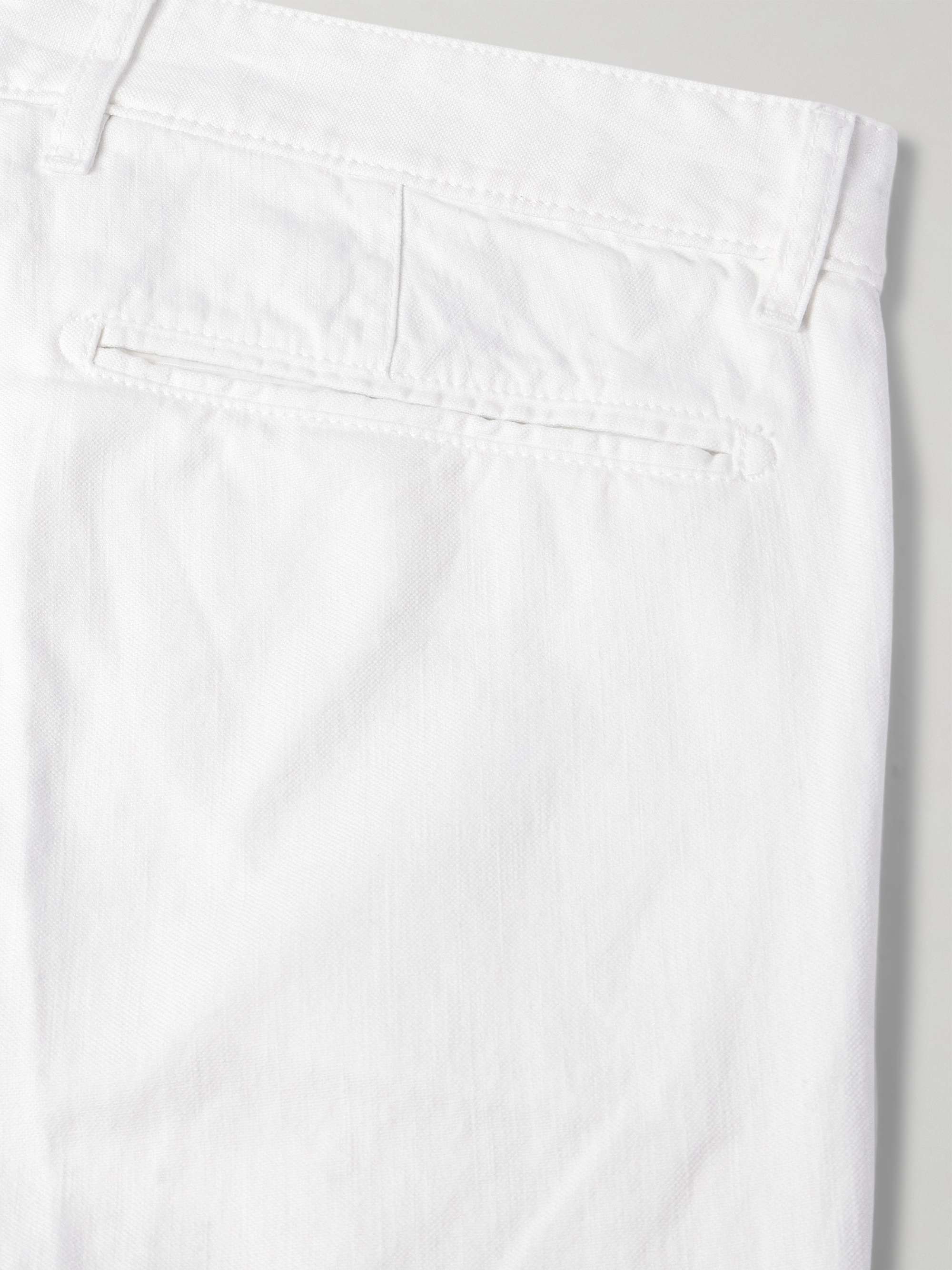 Winch2 Slim-Fit Straight-Leg Cotton and Linen-Blend Trousers view