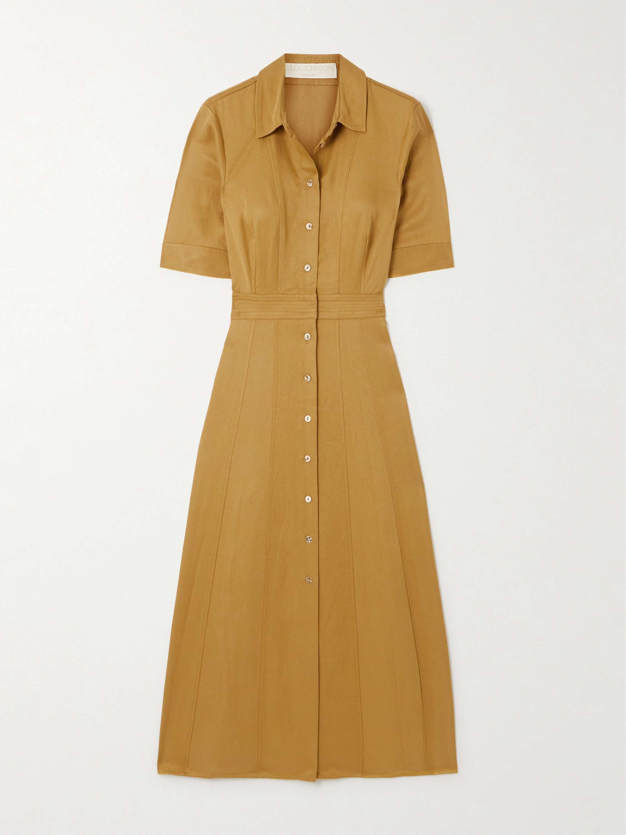 Vallis Lyocell-blend twill midi shirt dress hero visual