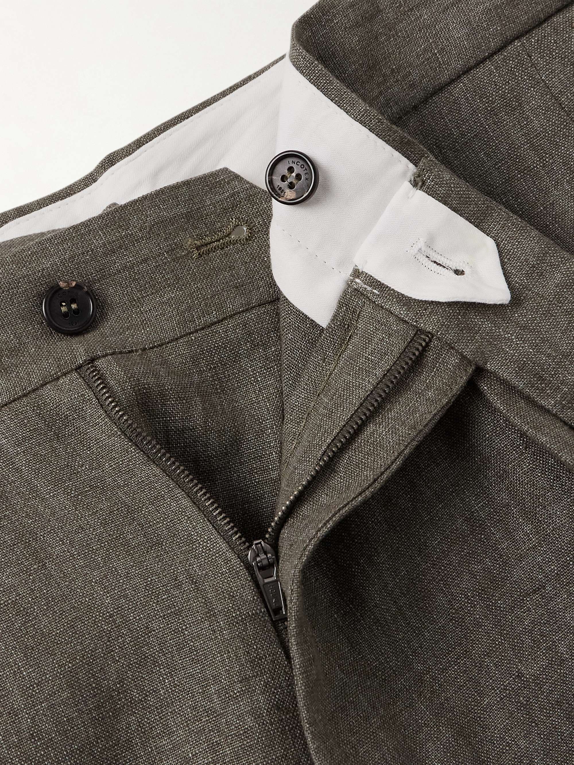 Venezia 1951 Slim-Fit Tapered Pleated Linen Suit Trousers view
