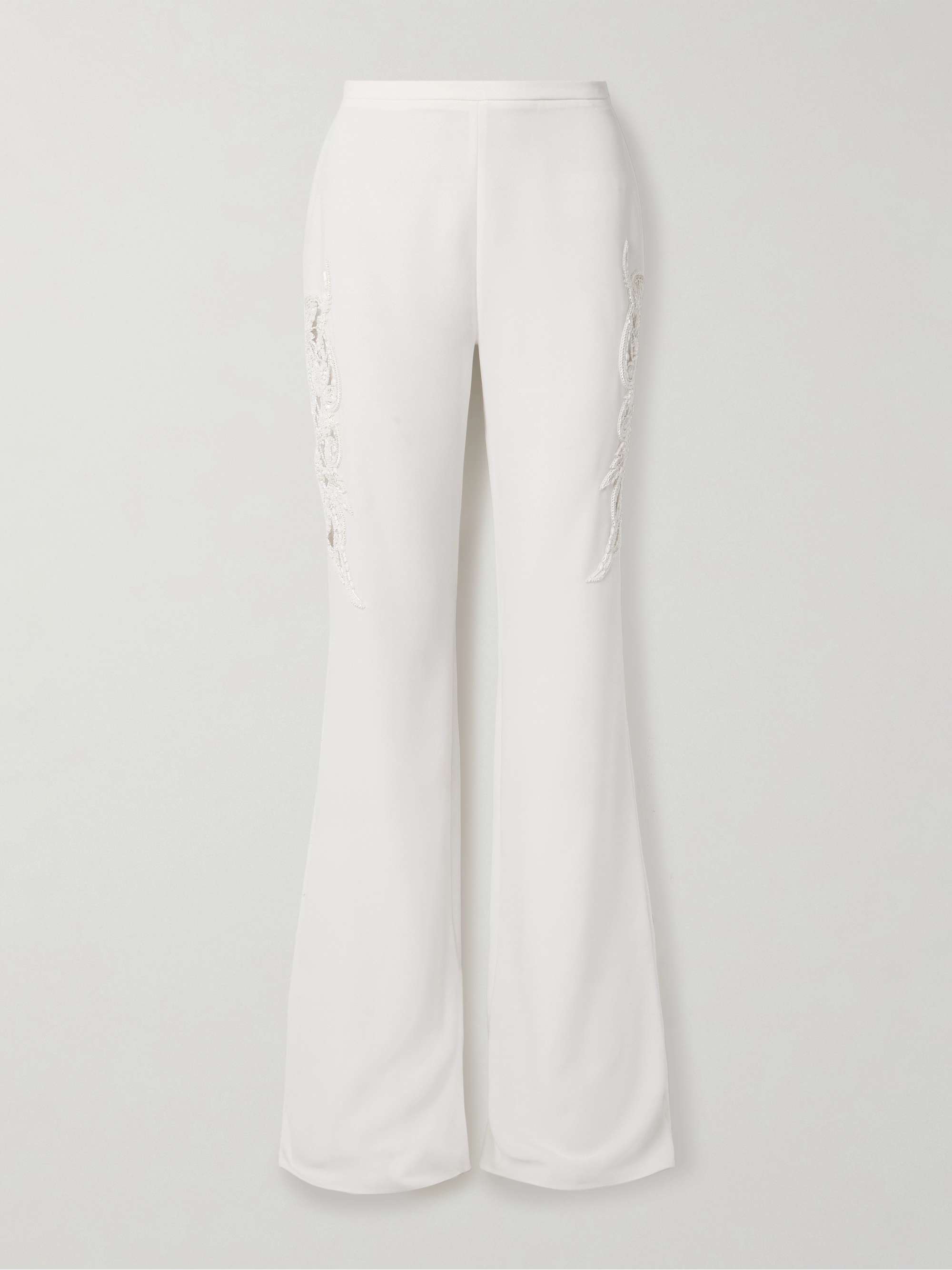 Embellished cady flared pants hero visual