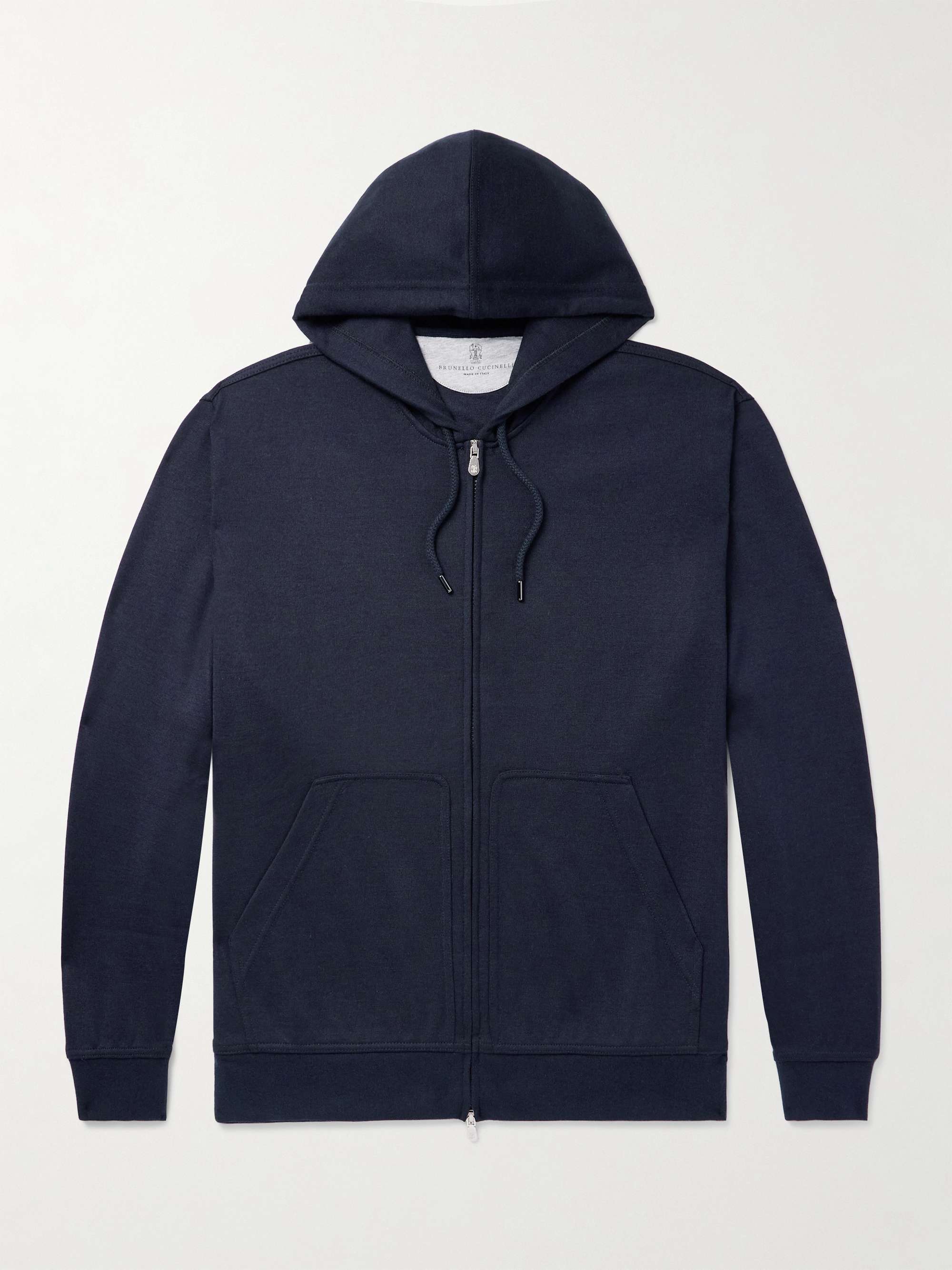 Cashmere-Blend Zip-Up Hoodie hero visual