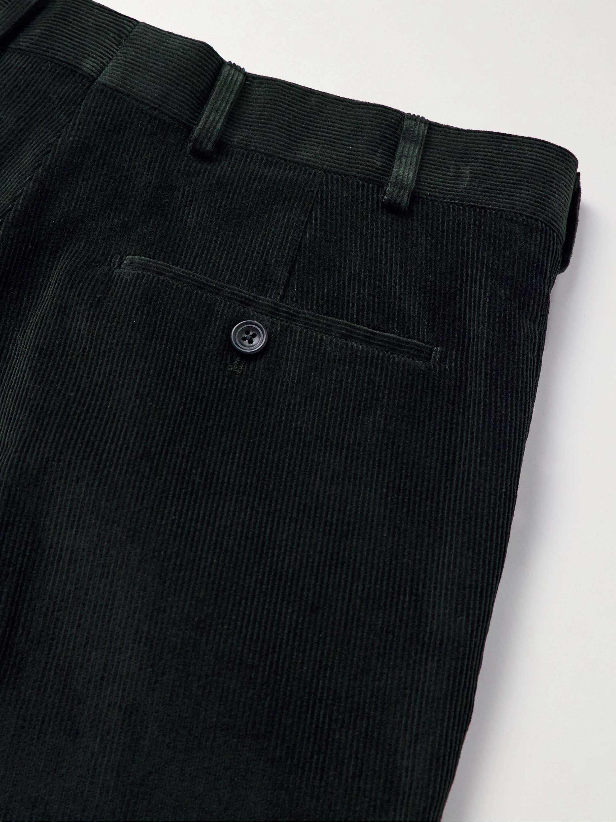 Slim-Fit Straight-Leg Cotton-Corduroy Suit Trousers view