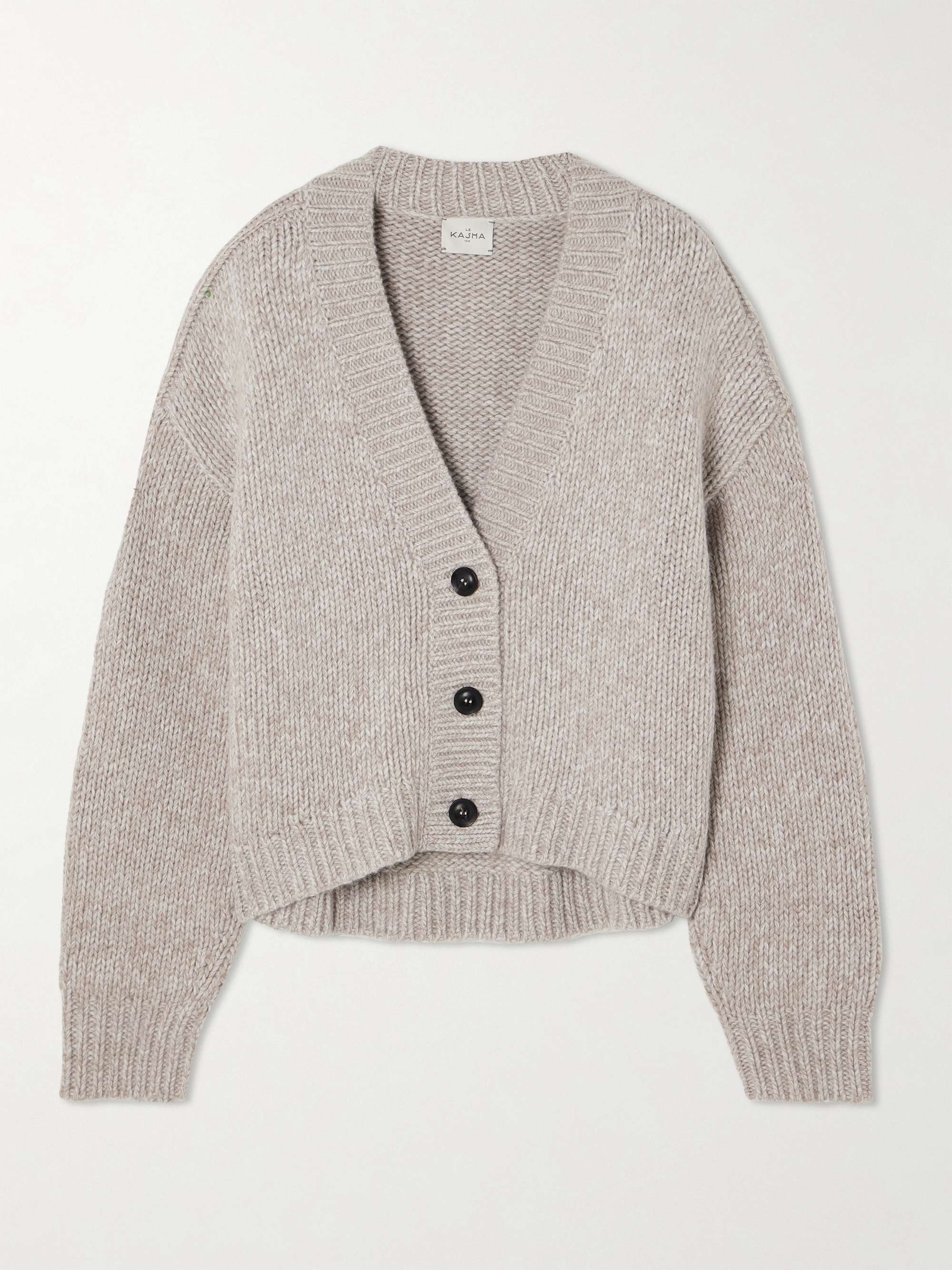 Kamal organic cashmere cardigan hero visual