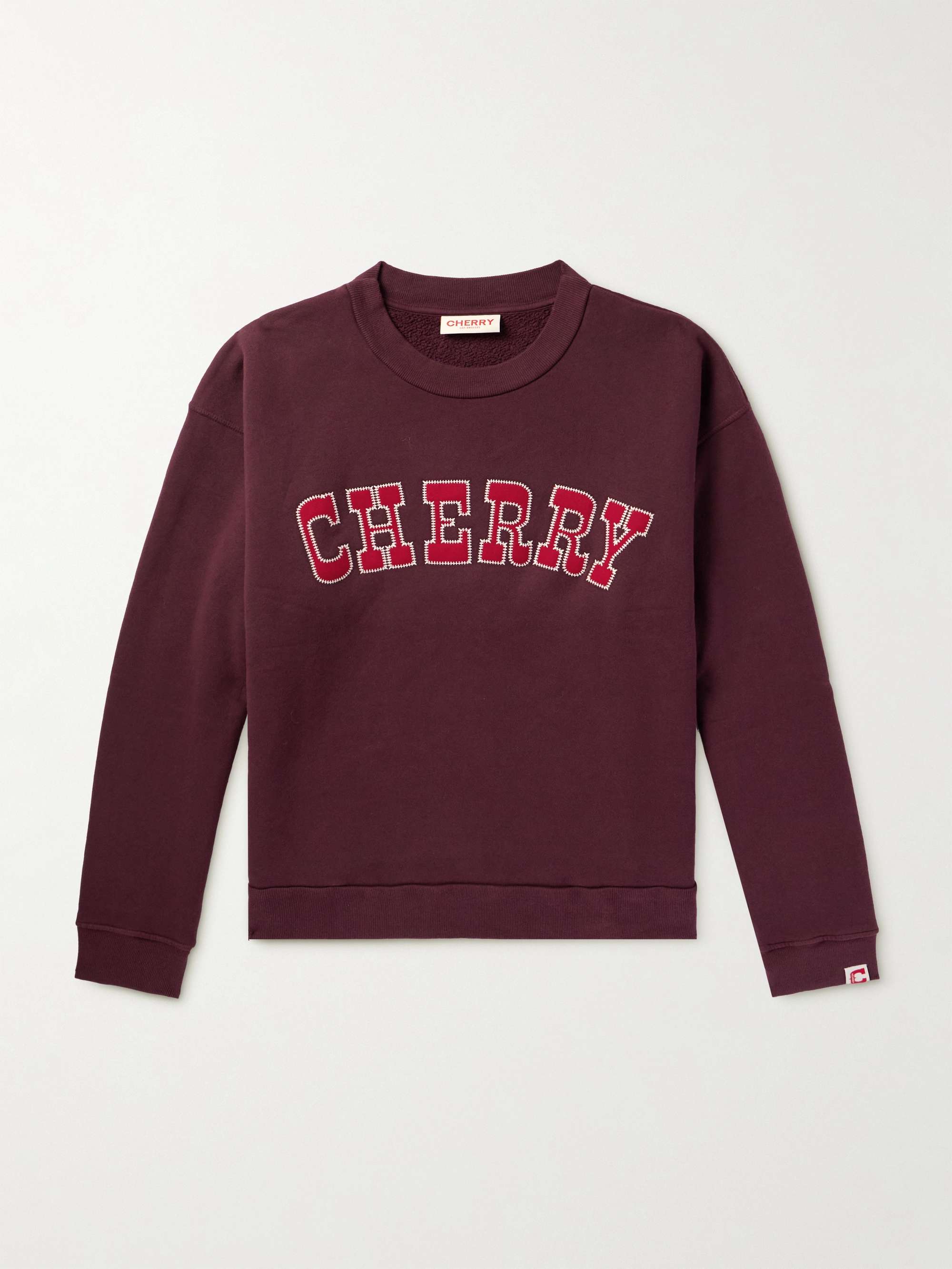 Vintage Athletic Logo-Appliquéd Garment-Dyed Cotton-Jersey Sweatshirt hero visual