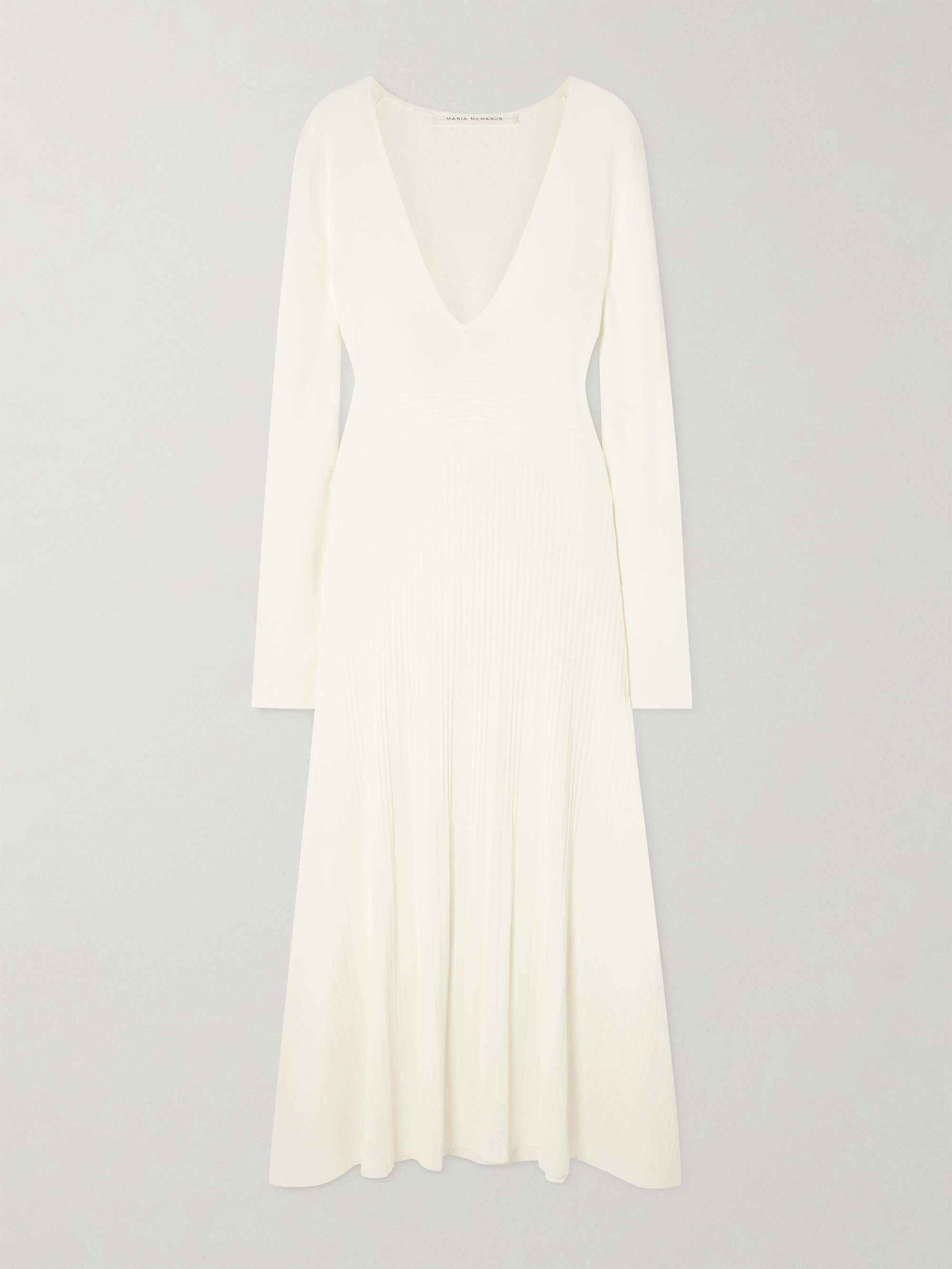 Ribbed-knit midi dress hero visual