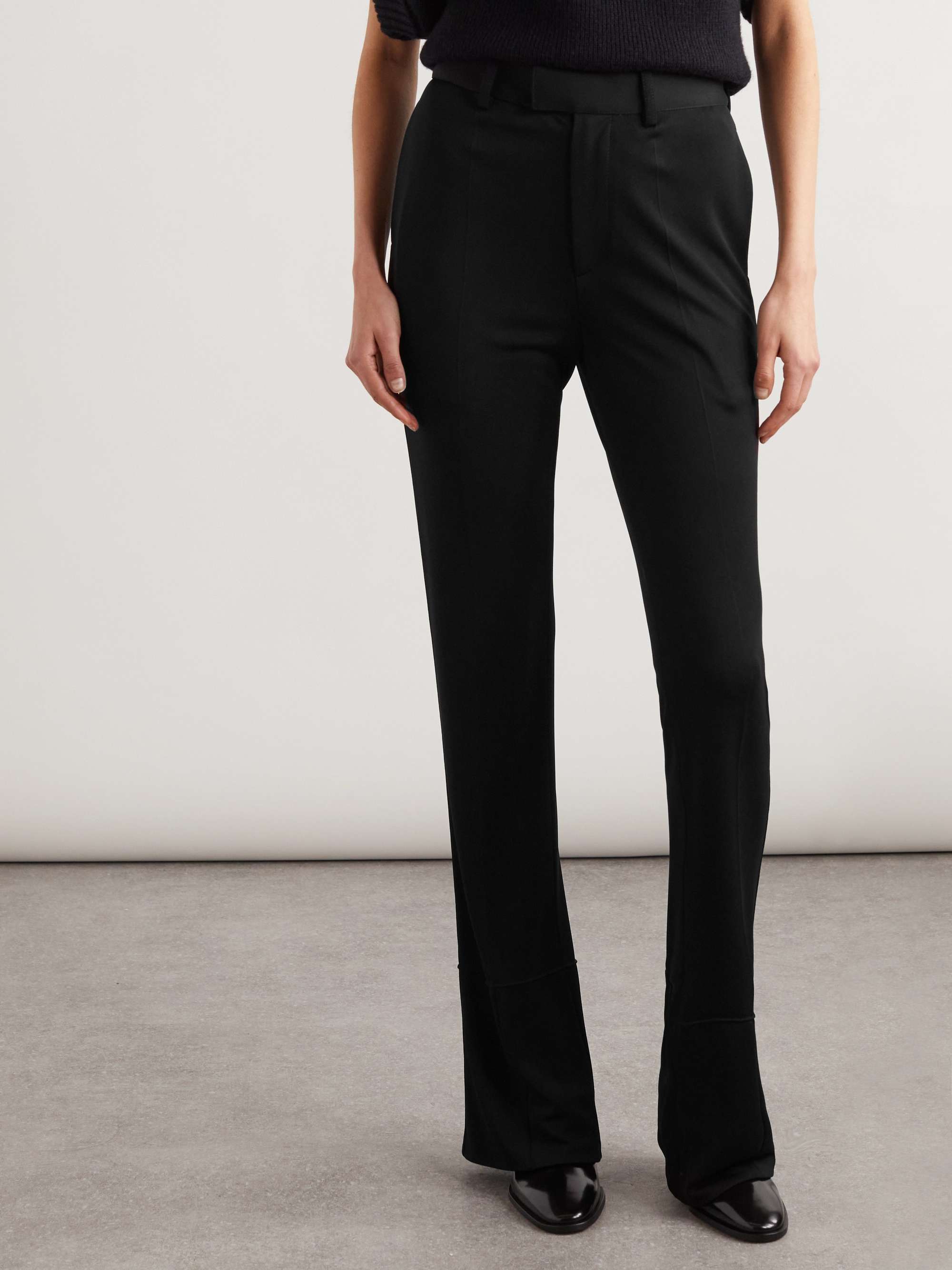 Jersey flared pants view