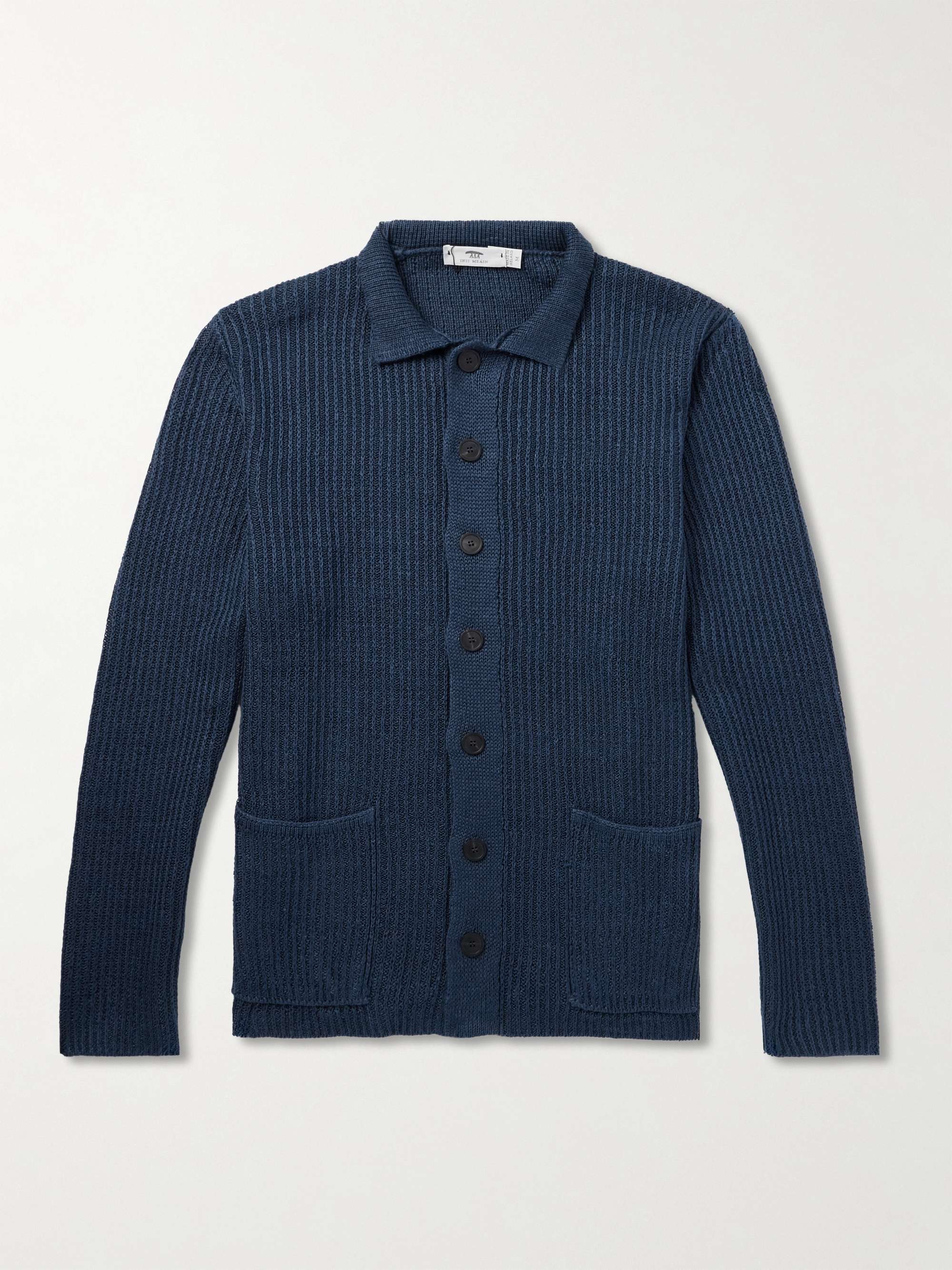 Ribbed Linen Cardigan hero visual