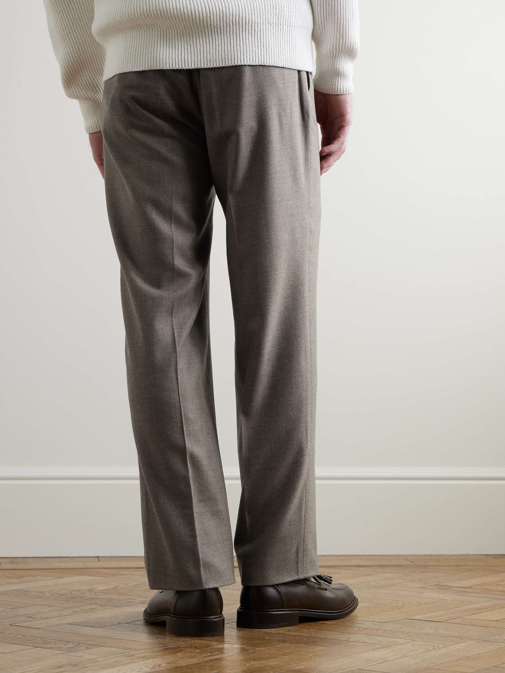 Jacey Straight-Leg Virgin Wool Trousers view