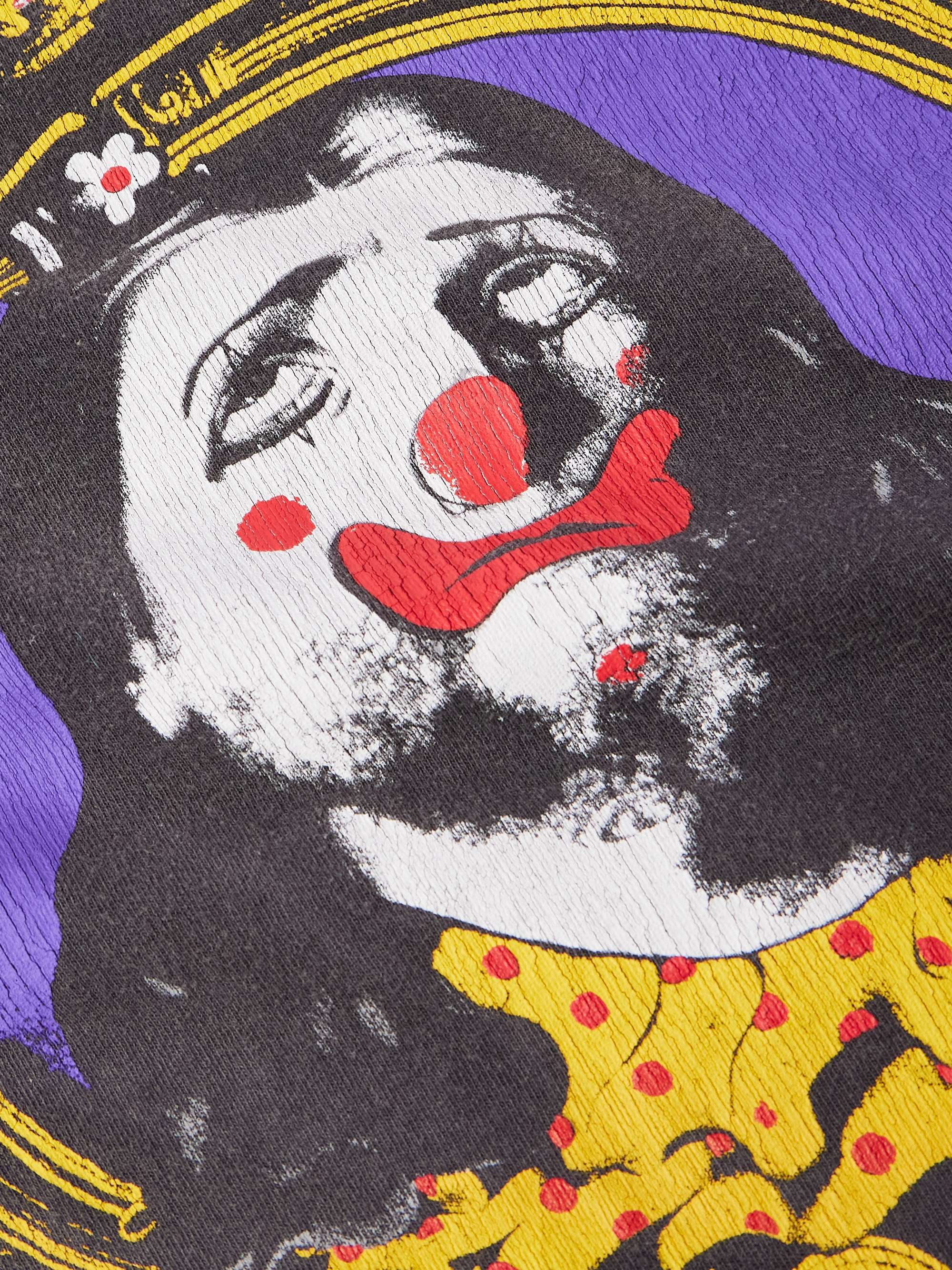 + Born X Raised Clown Distressed Printed Cotton-Jersey T-Shirt view