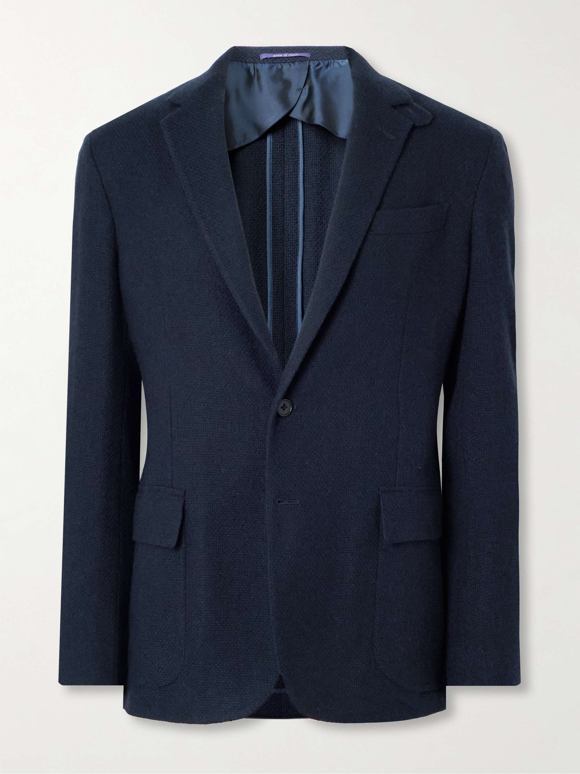 Basketweave Cashmere Blazer hero visual
