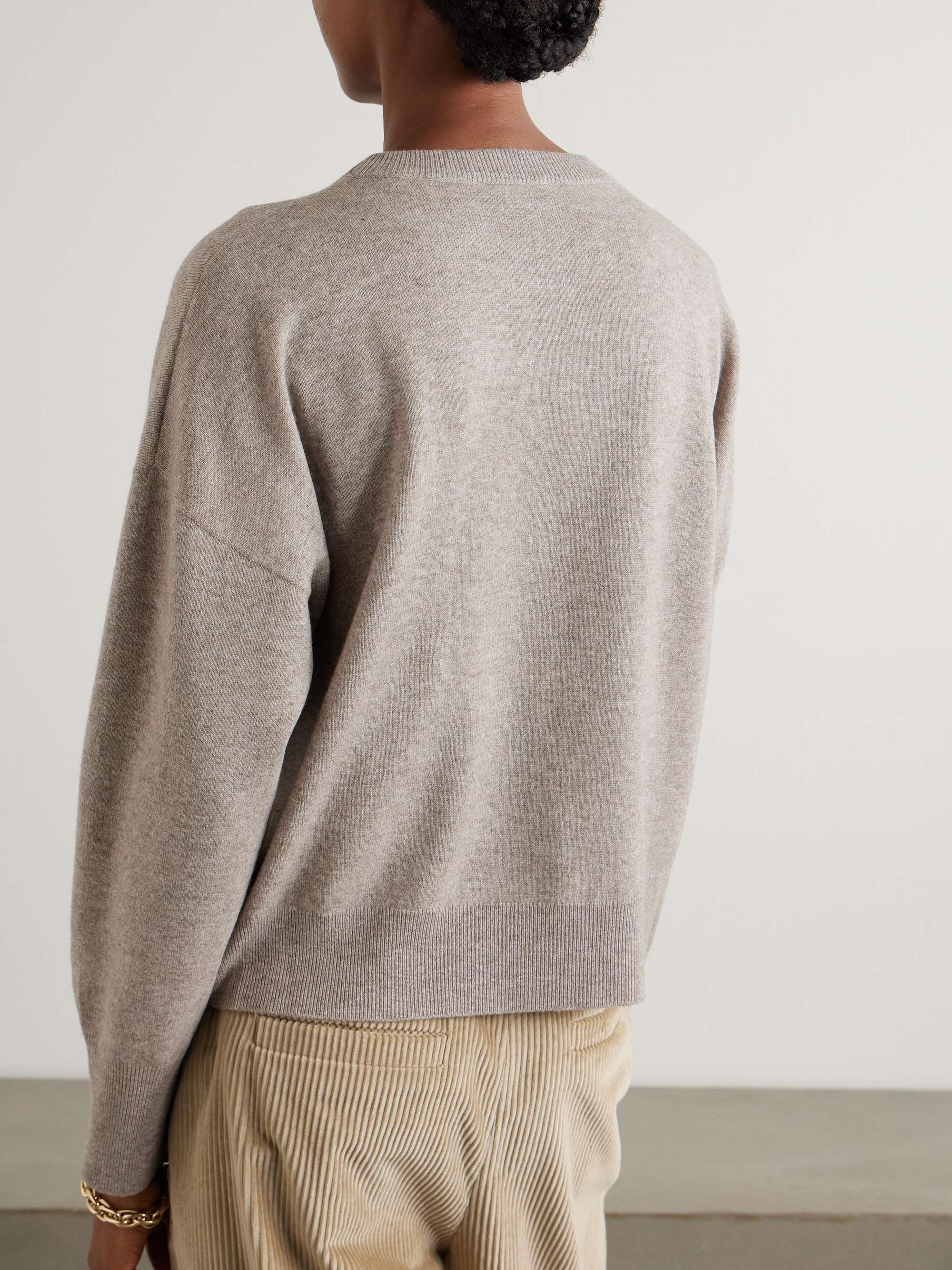 Sequin-embellished wool, cashmere and silk-blend sweater view