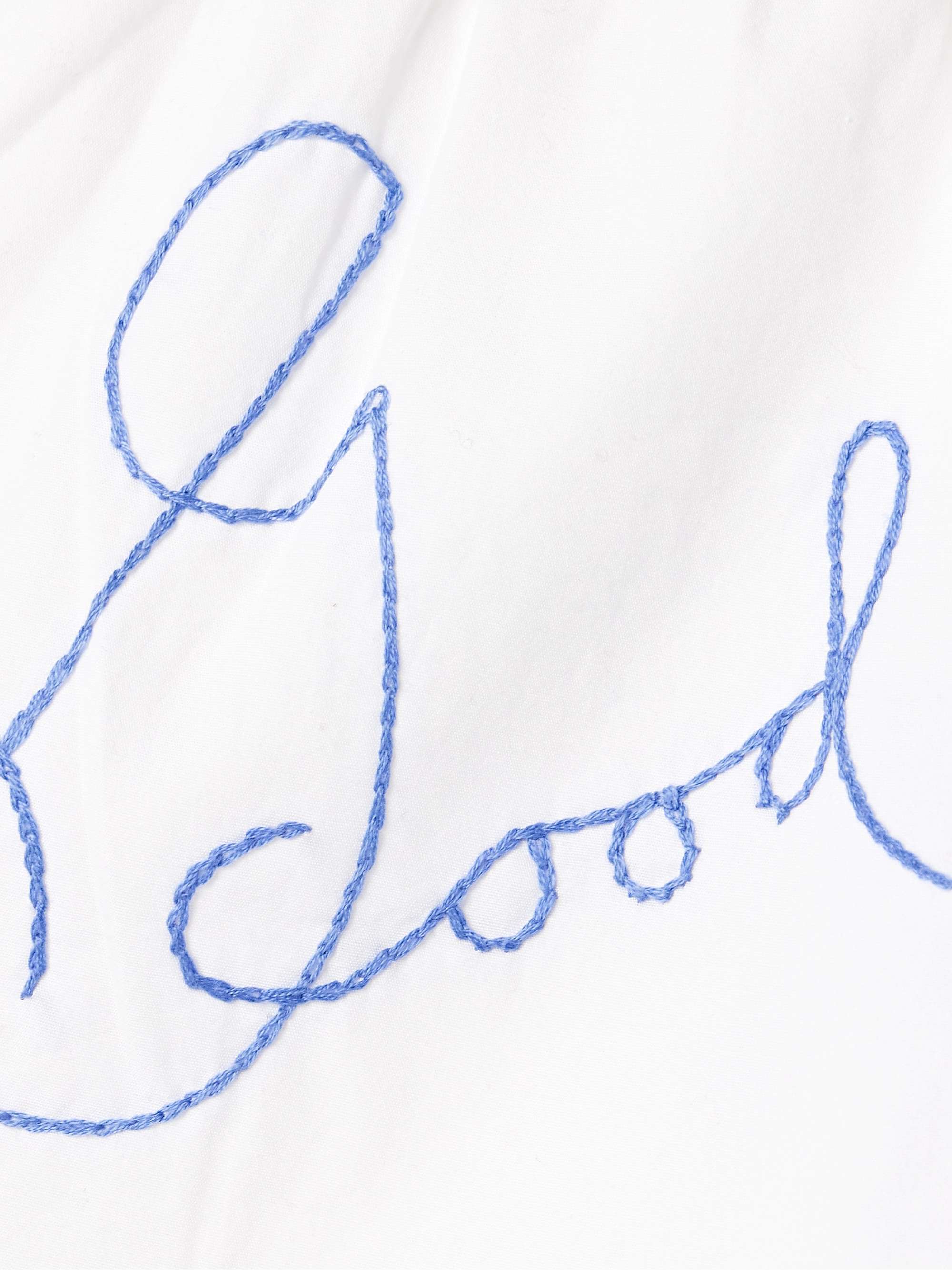 Lucky Baby scalloped embroidered cotton-poplin shorts view
