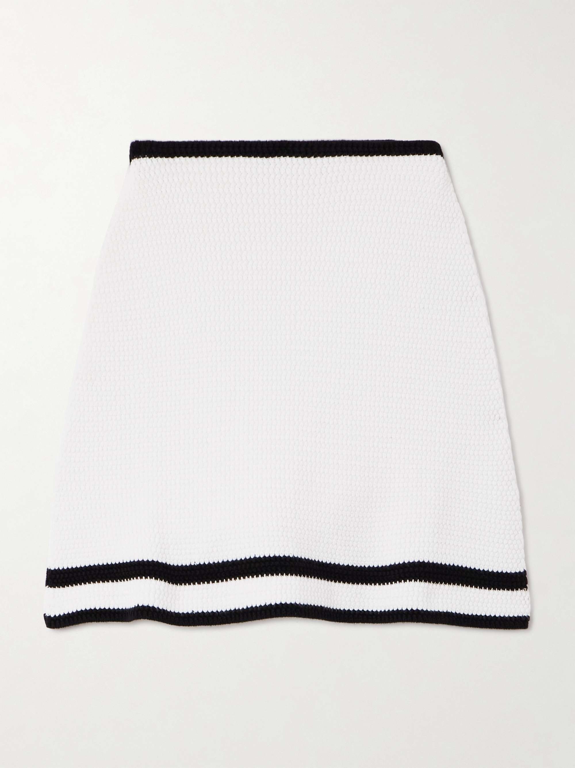 Striped cotton-blend mini skirt hero visual