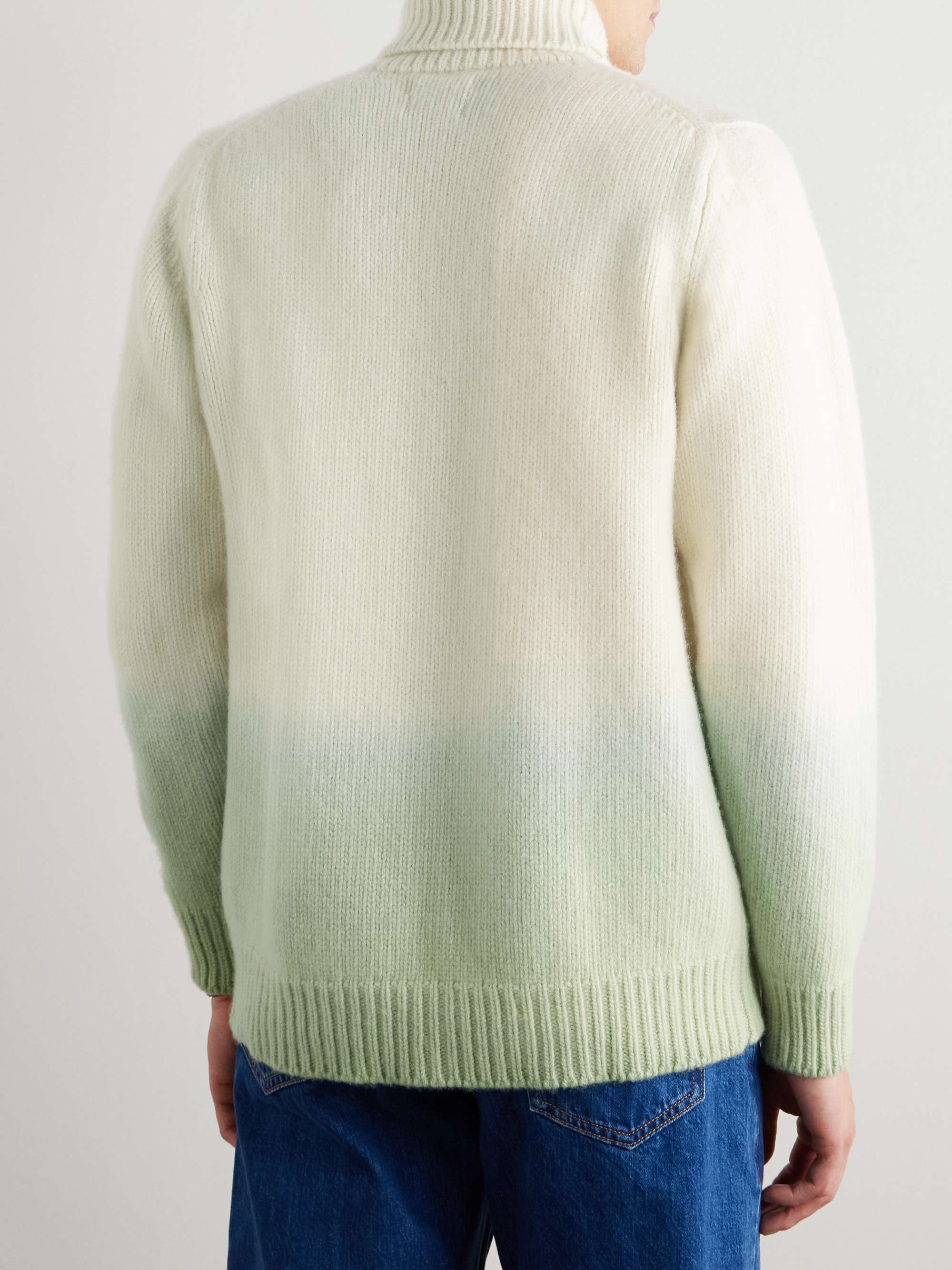 Dip-Dyed Wool Rollneck Sweater view