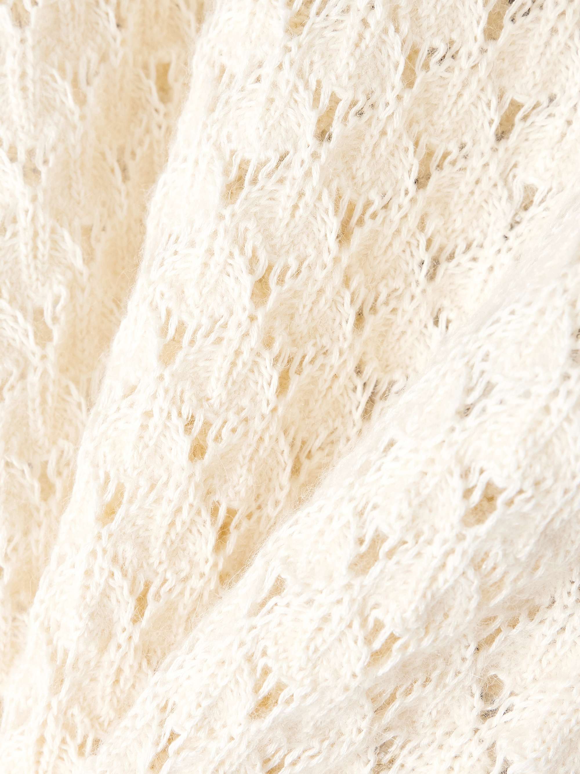 Lace-trimmed cotton, alpaca and silk-blend polo sweater view