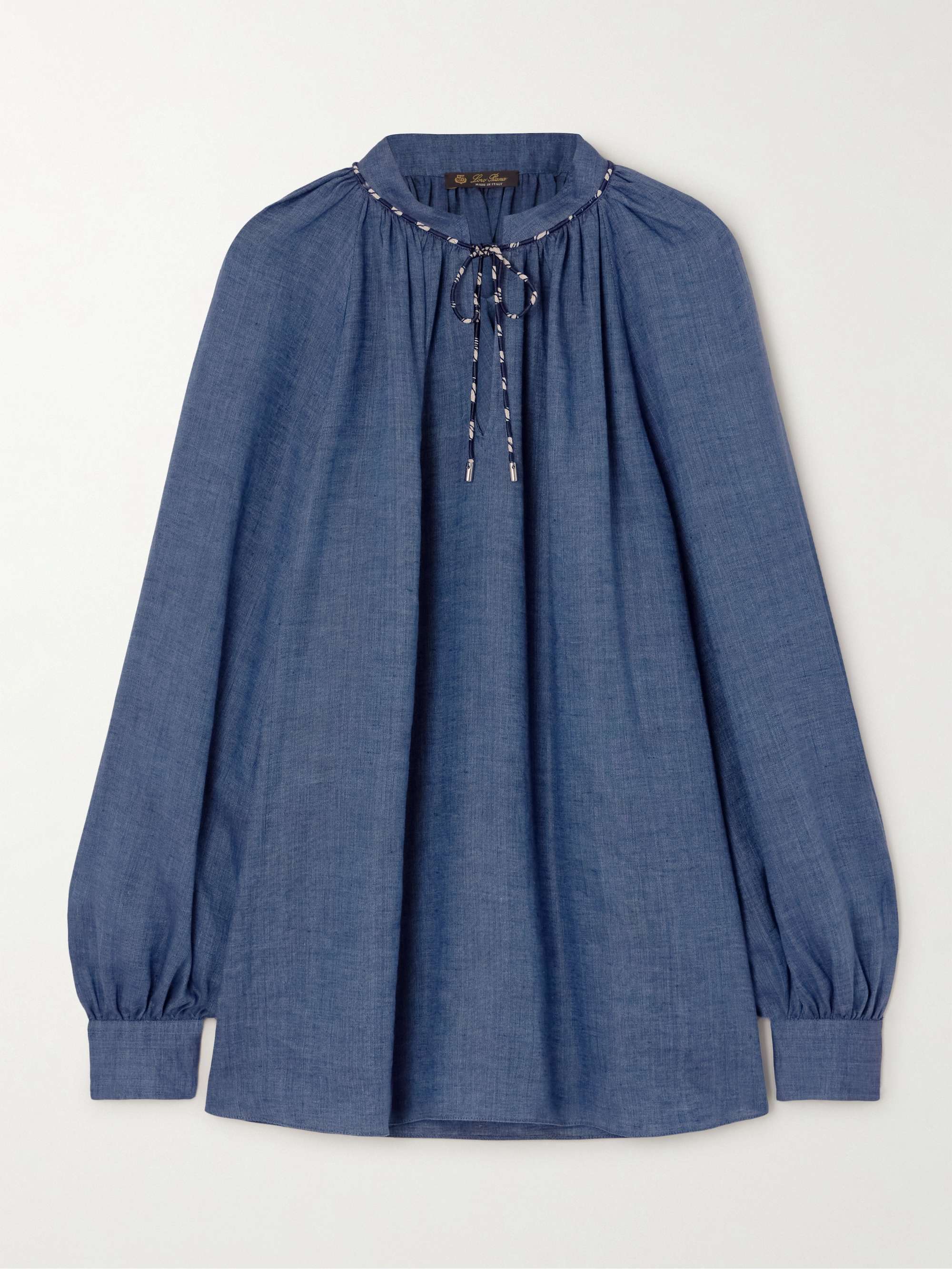 Linen-chambray blouse hero visual