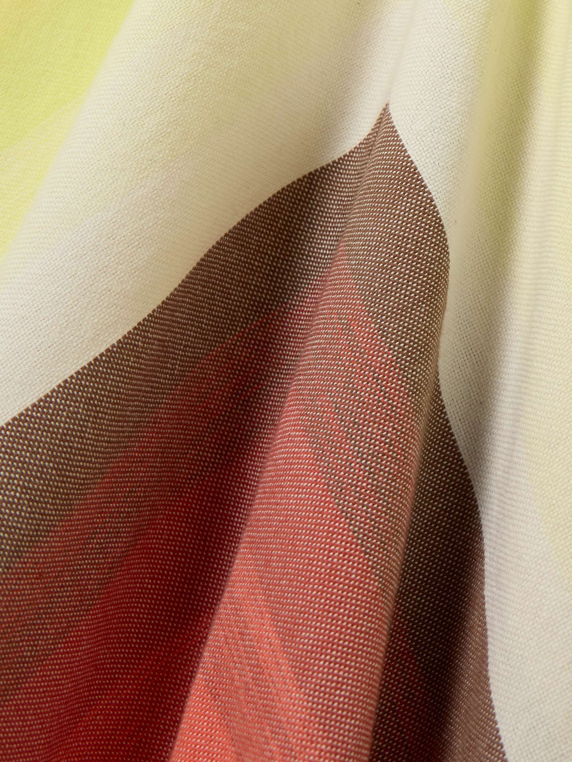 Striped gathered cotton maxi dress view