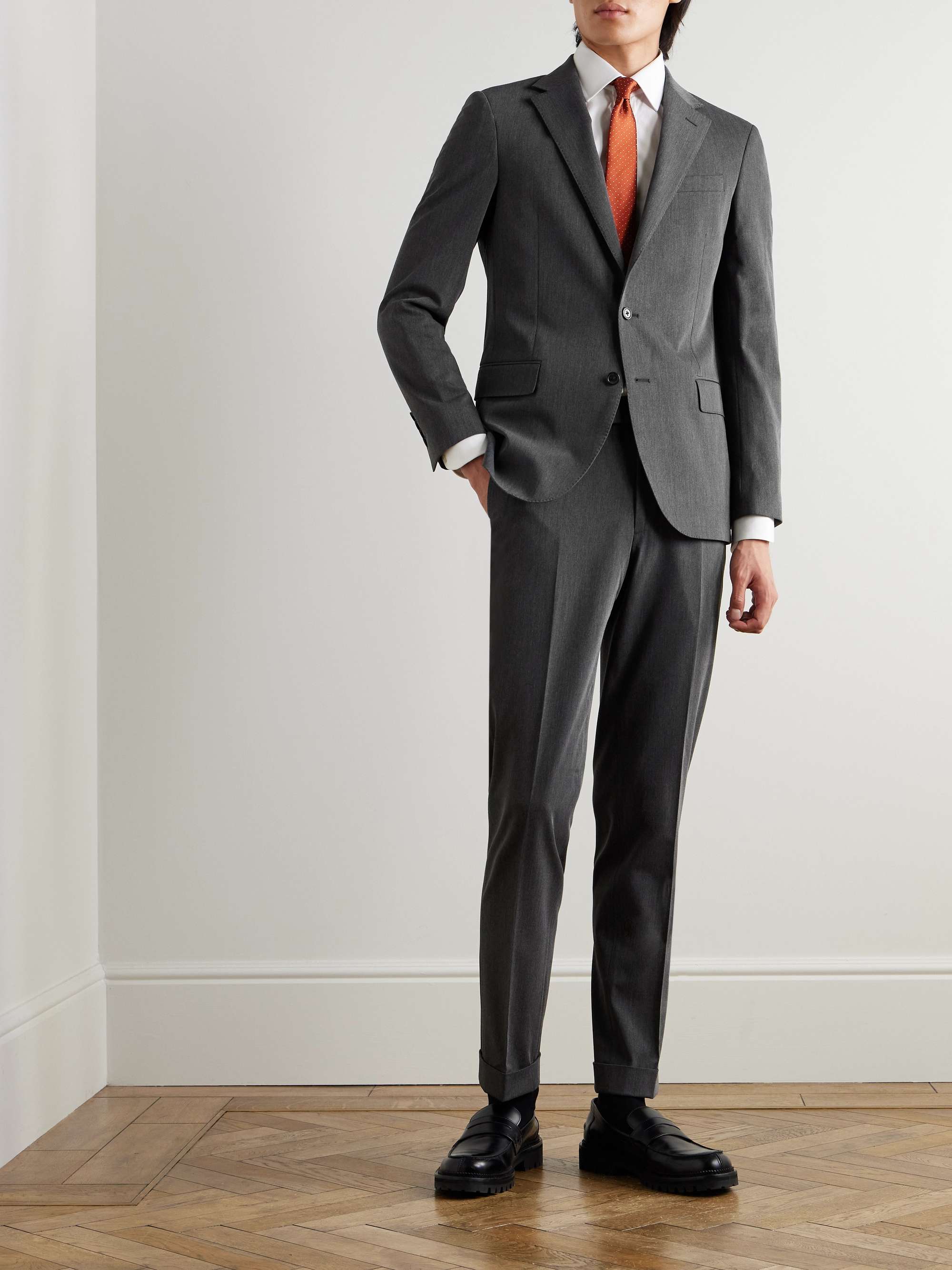 Slim-Fit Twill Suit Jacket view