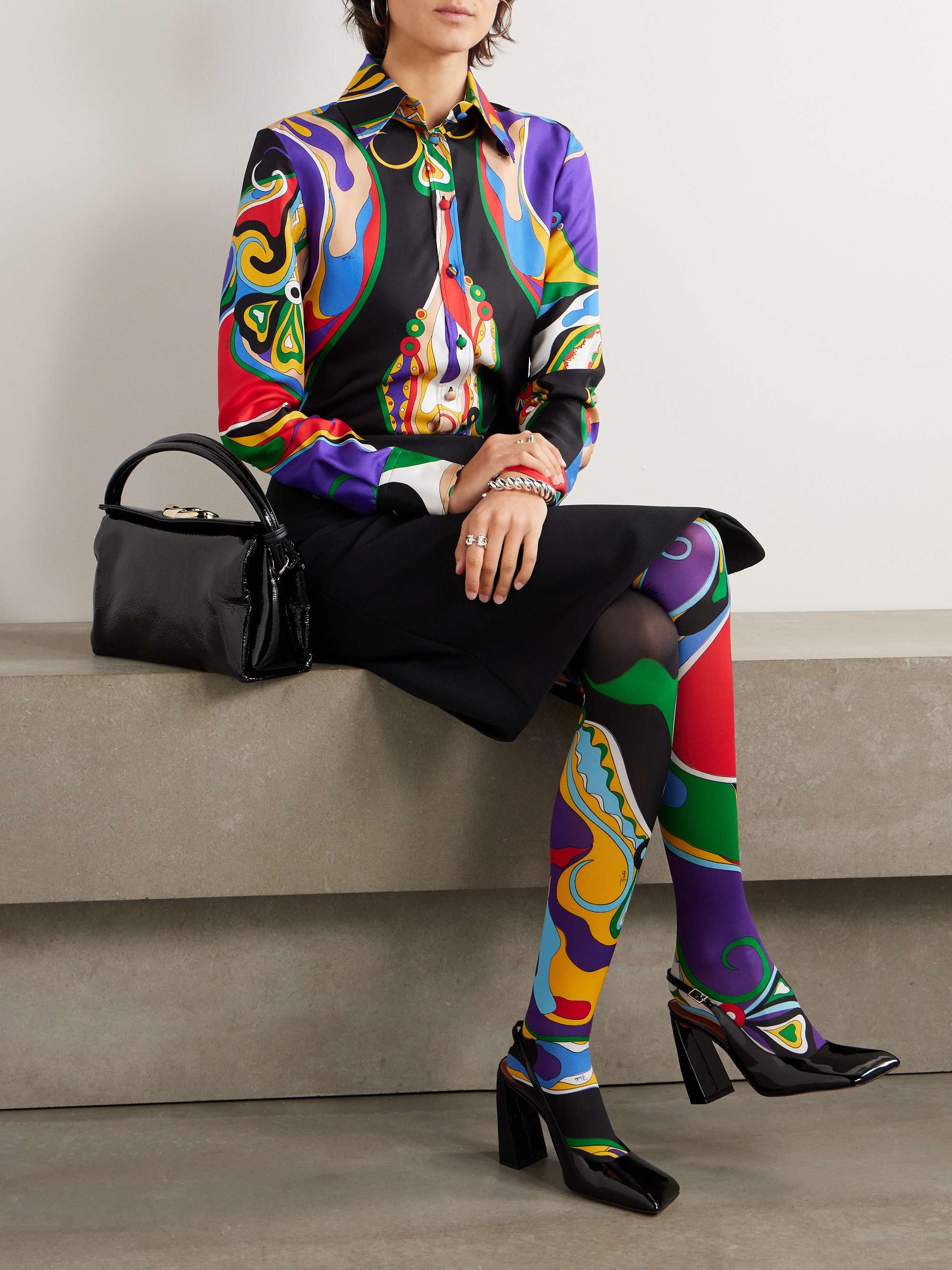 Printed tights view