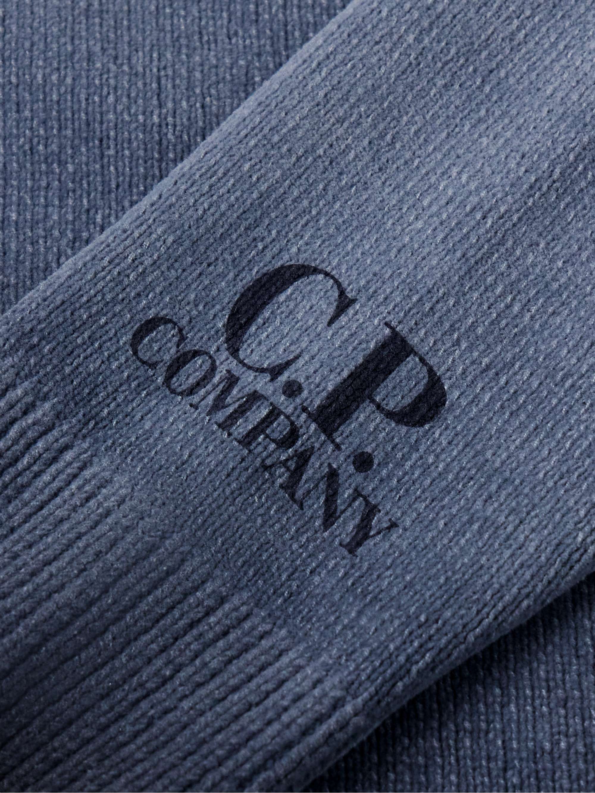 Logo-Print Ombré Cotton-Chenille Sweater view